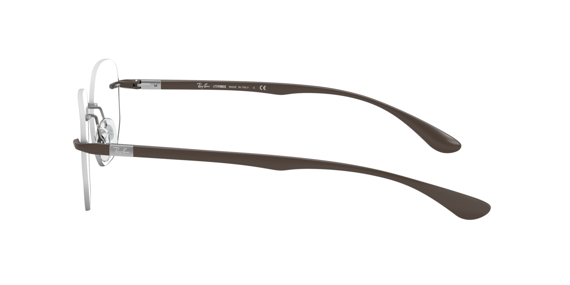 RB8766 Lichtbruin TitaanEyeglass Frames van B24, Zijaanzicht