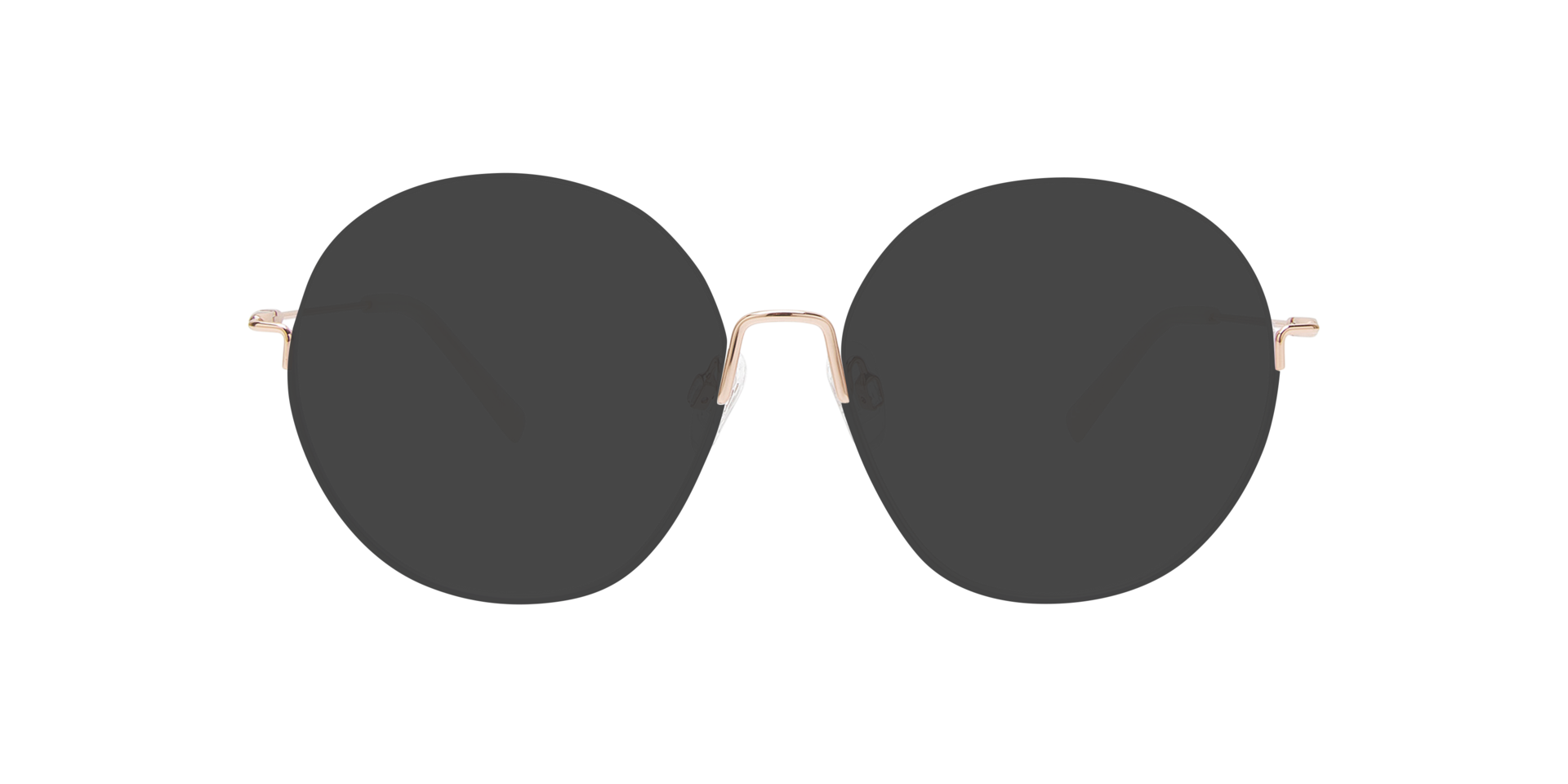 Orianna Rose Gold & White Metal MetallEyeglass Frames von B24, mit getönten Gläsern