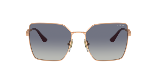 Vogue Eyewear - VO4284S, Damen, Rotgold/Rose Gold/Top Bordeaux/Rose Gold, Größe: Large