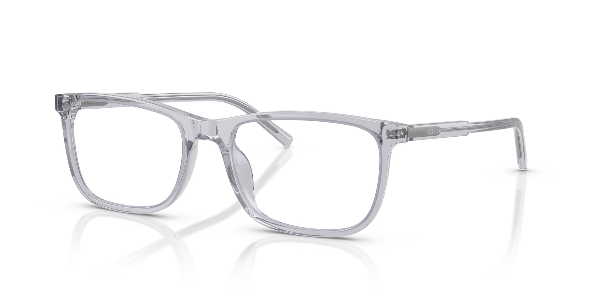 DG3427 Transparant grijs AcetaatEyeglass Frames van B24, Hoekweergave