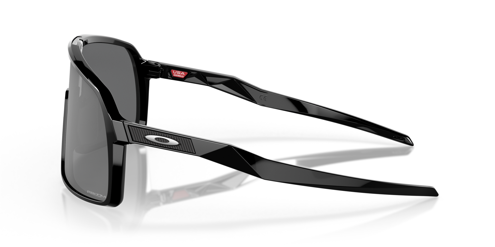 Sutro Glanzend zwart KunststofSunglass Frames van B24, Zijaanzicht