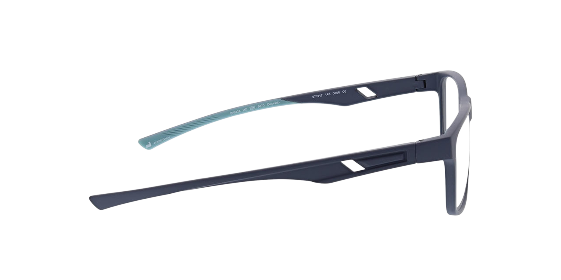 Colorado Matblauw KunststofEyeglass Frames van B24, Zijaanzicht