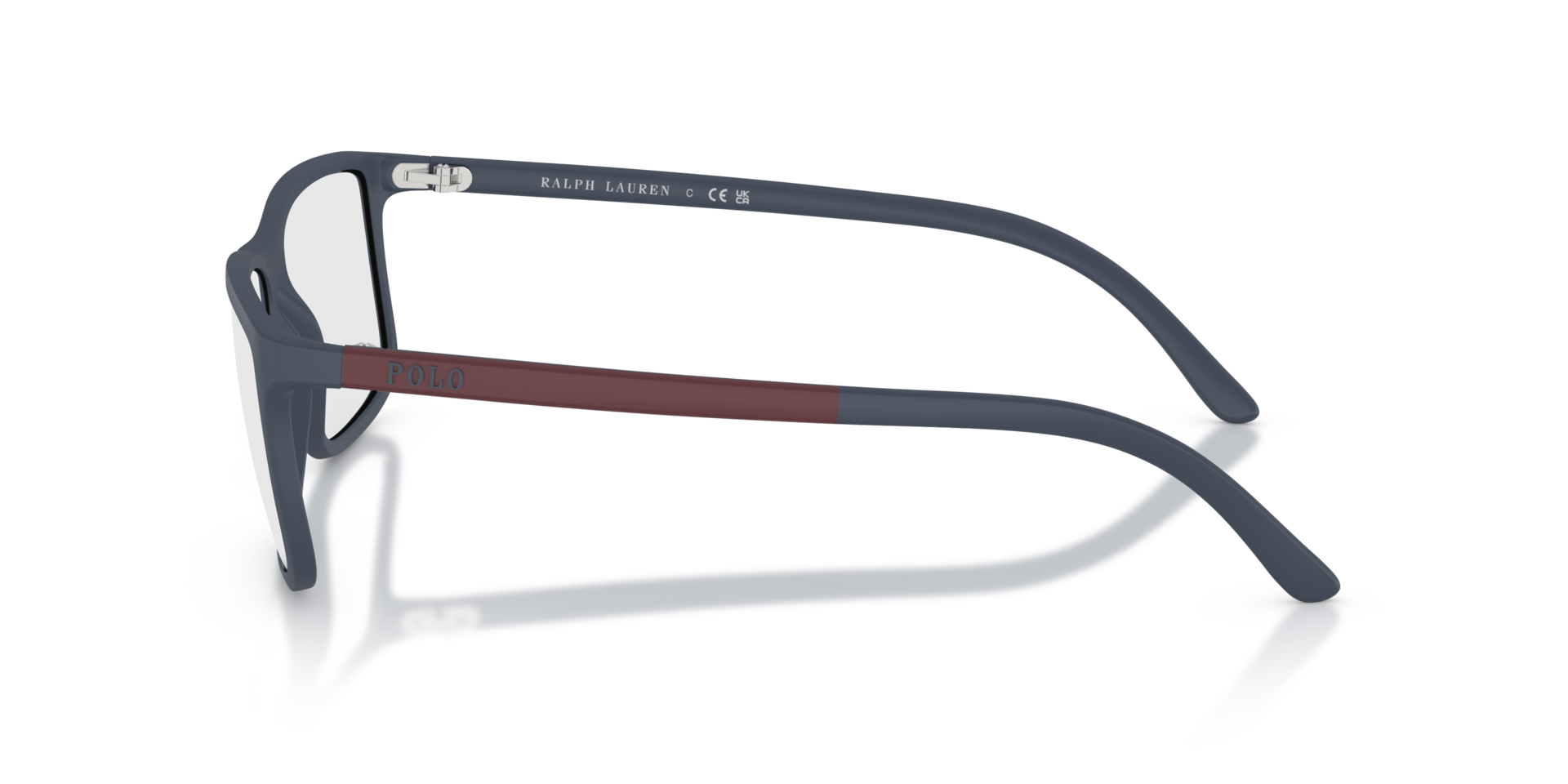 PH2126 Marineblau matt KunststoffEyeglass Frames von B24, Seitenansicht
