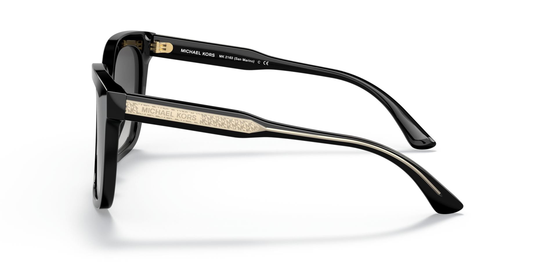 MK2163 Schwarz AcetatSunglass Frames von B24, Seitenansicht