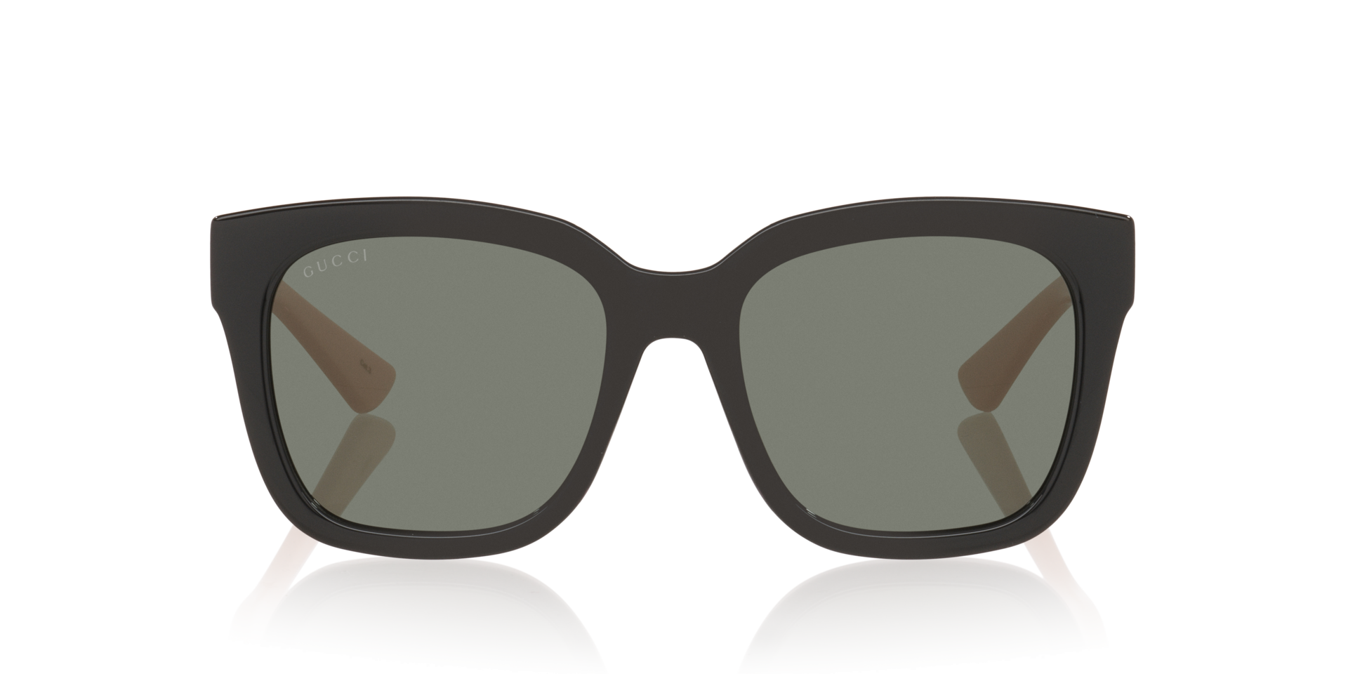 GG1338S Glänzendes Schwarz KunststoffSunglass Frames von B24, Vorderansicht
