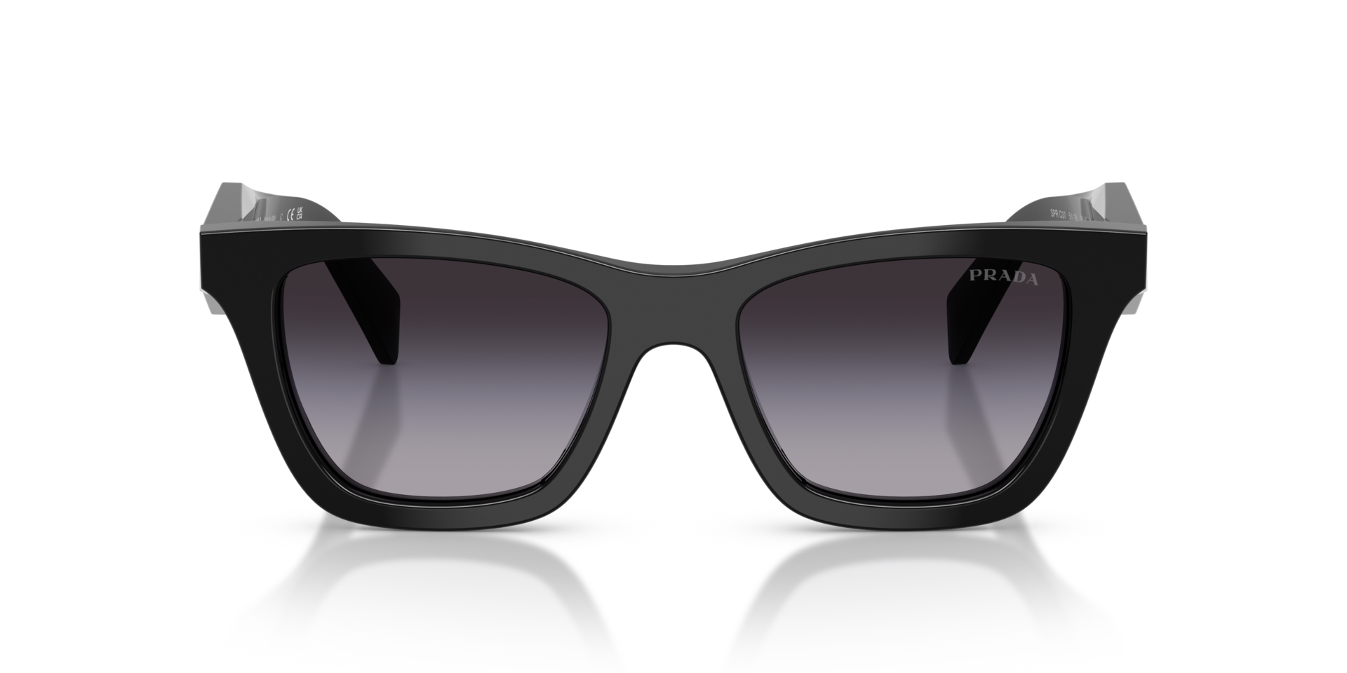 PR C07S Zwart AcetaatSunglass Frames van B24, Vooraanzicht