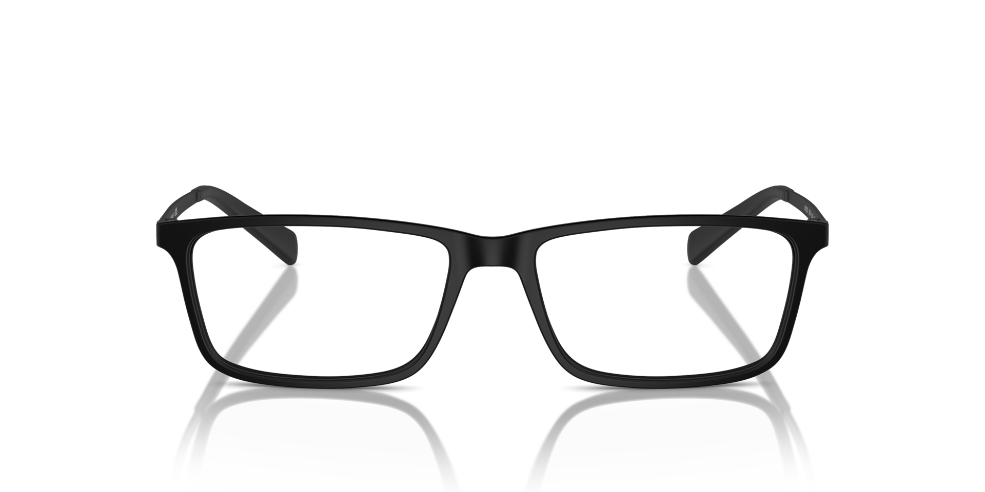AX3027 Matzwart KunststofEyeglass Frames van B24, Vooraanzicht