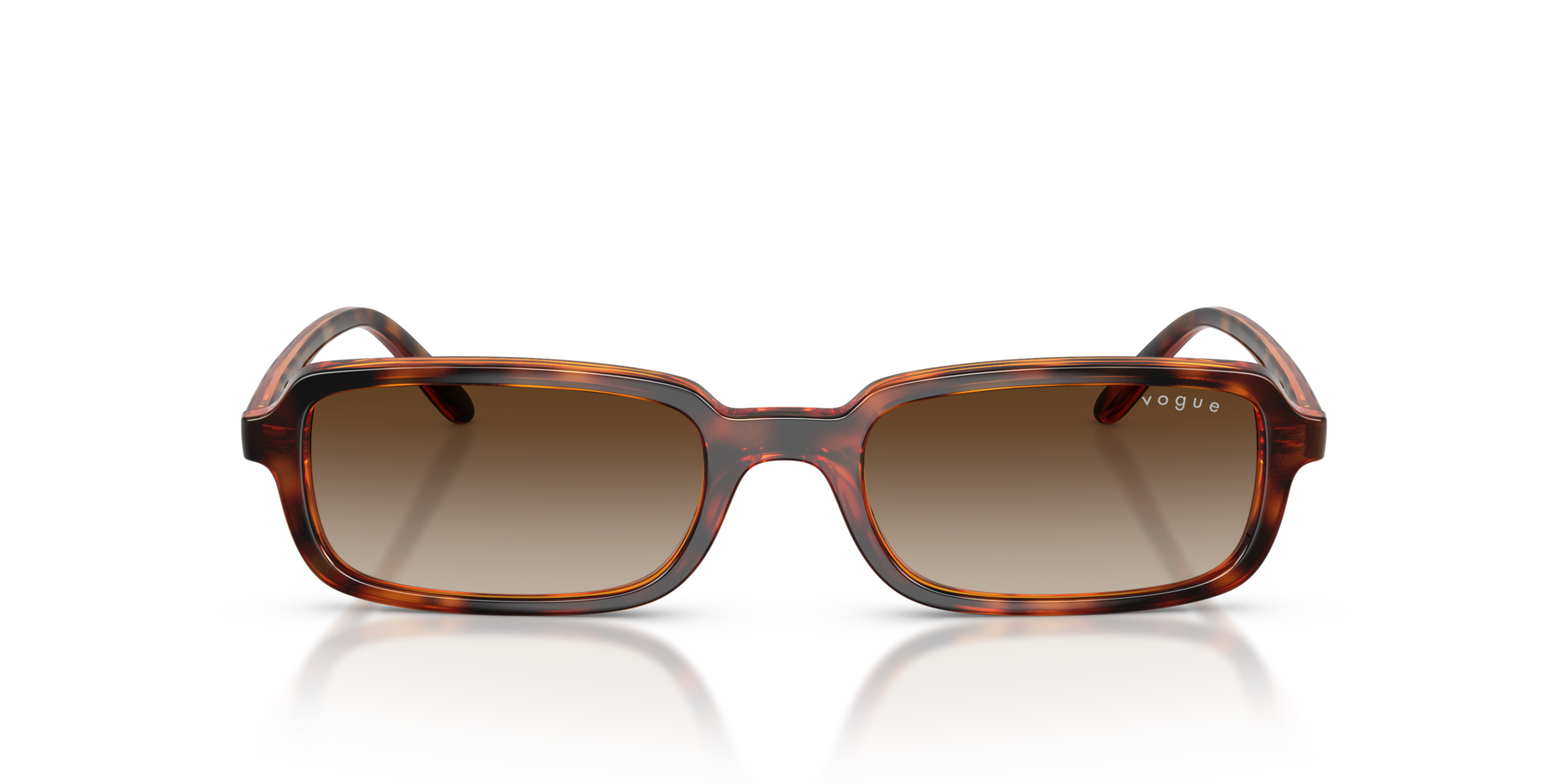 VO5666S Donker Havana KunststofSunglass Frames van B24, Vooraanzicht