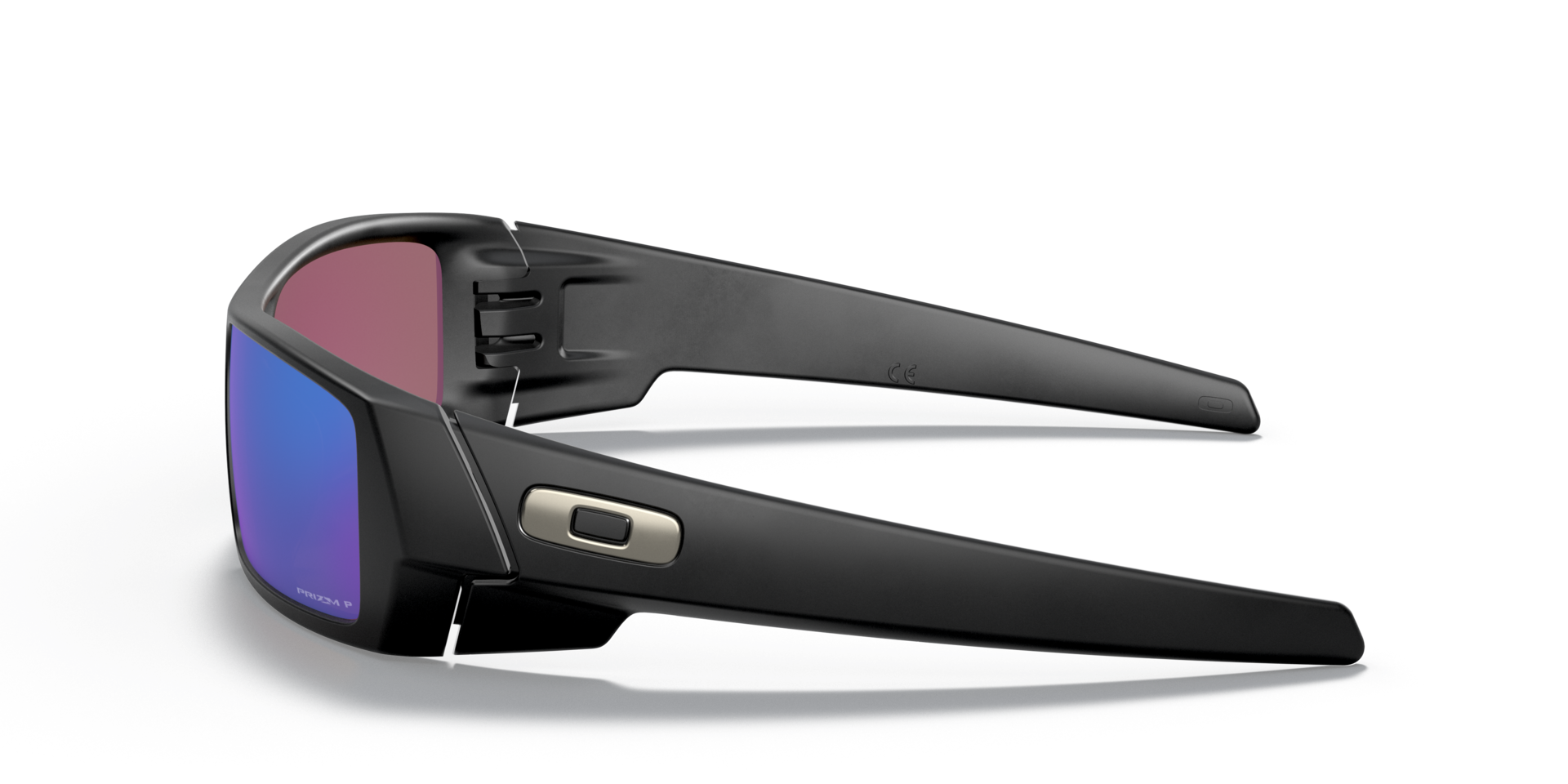 Gascan® Matt Schwarz KunststoffSunglass Frames von B24, Seitenansicht
