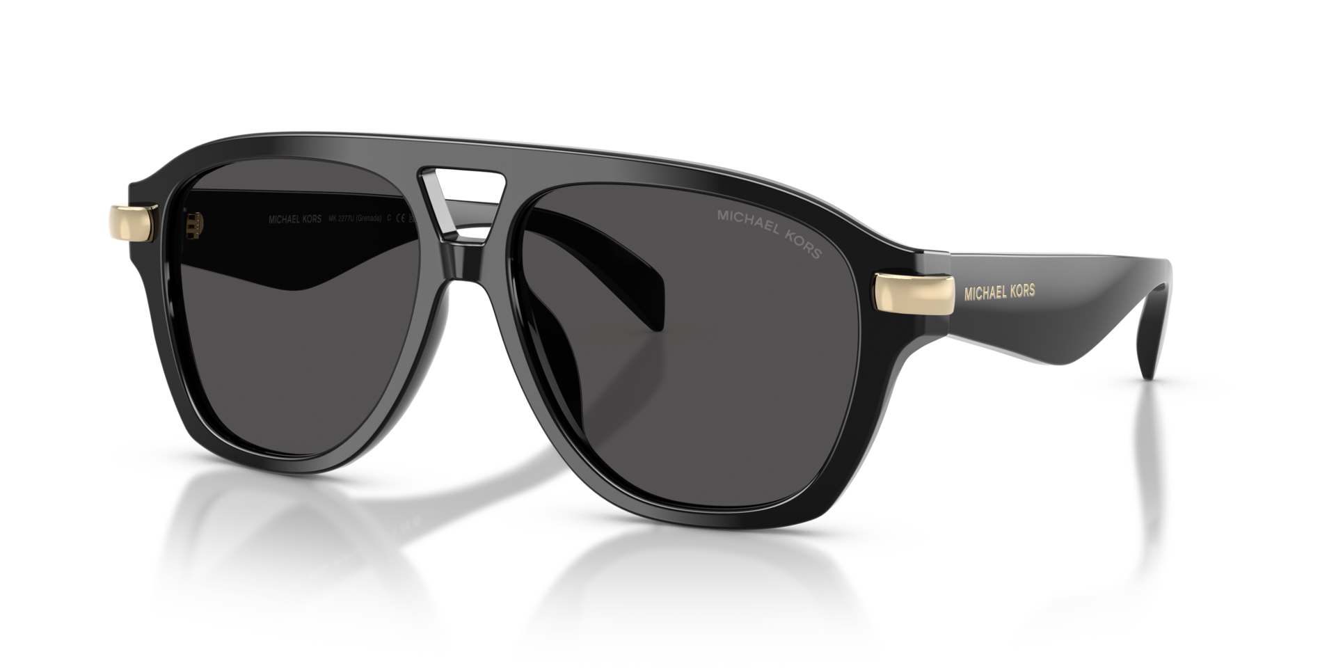 MK2277U Schwarz AcetatSunglass Frames von B24, Dreiviertelansicht