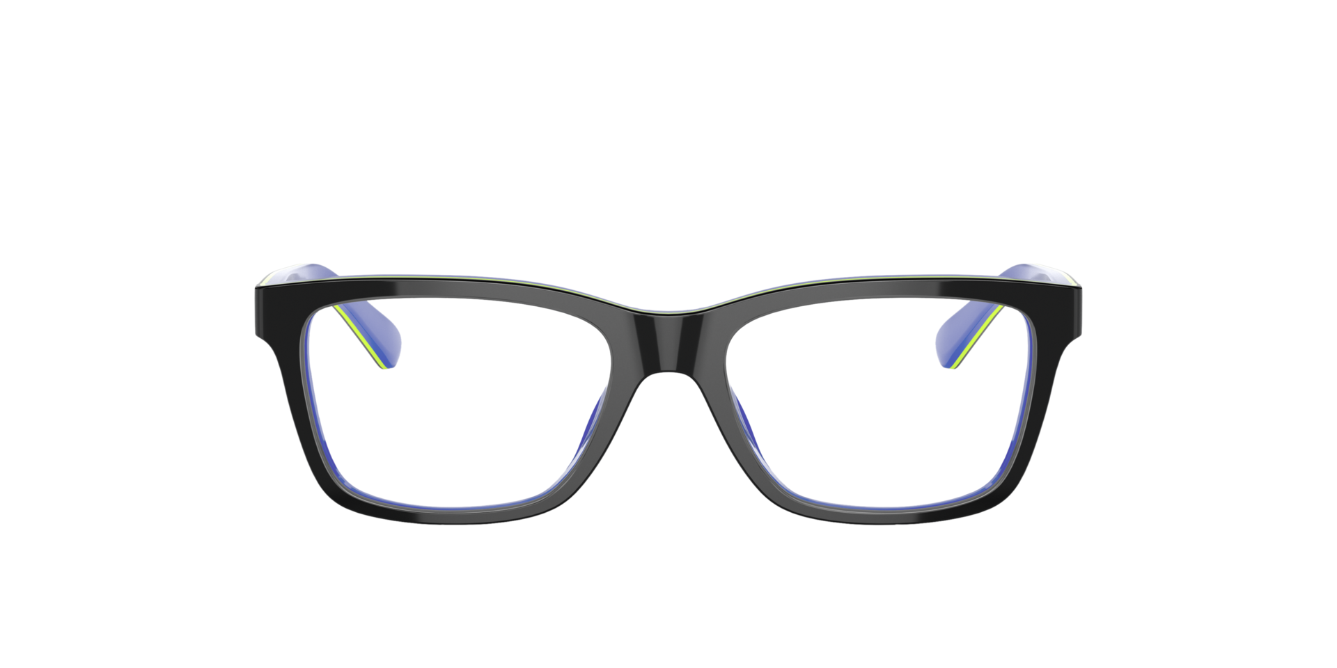 RB1536 Donkergrijs op blauw AcetaatEyeglass Frames van B24, Vooraanzicht