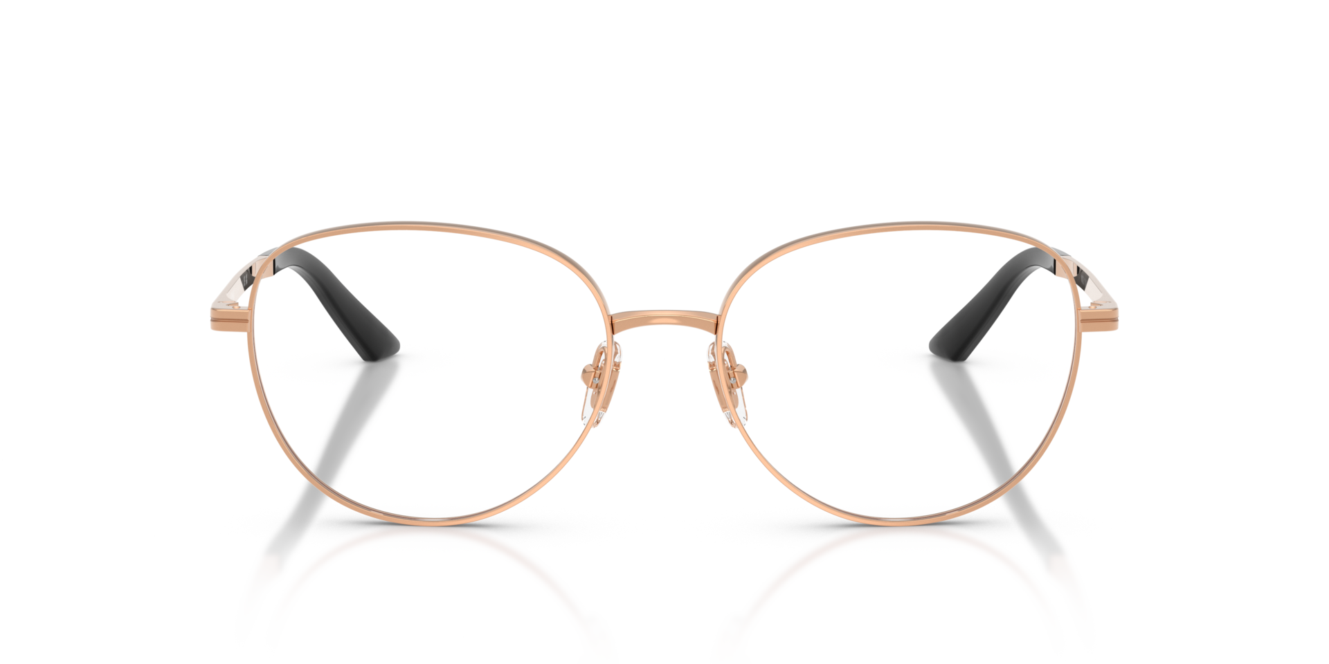 VE1312 Roségoud MetaalEyeglass Frames van B24, Vooraanzicht