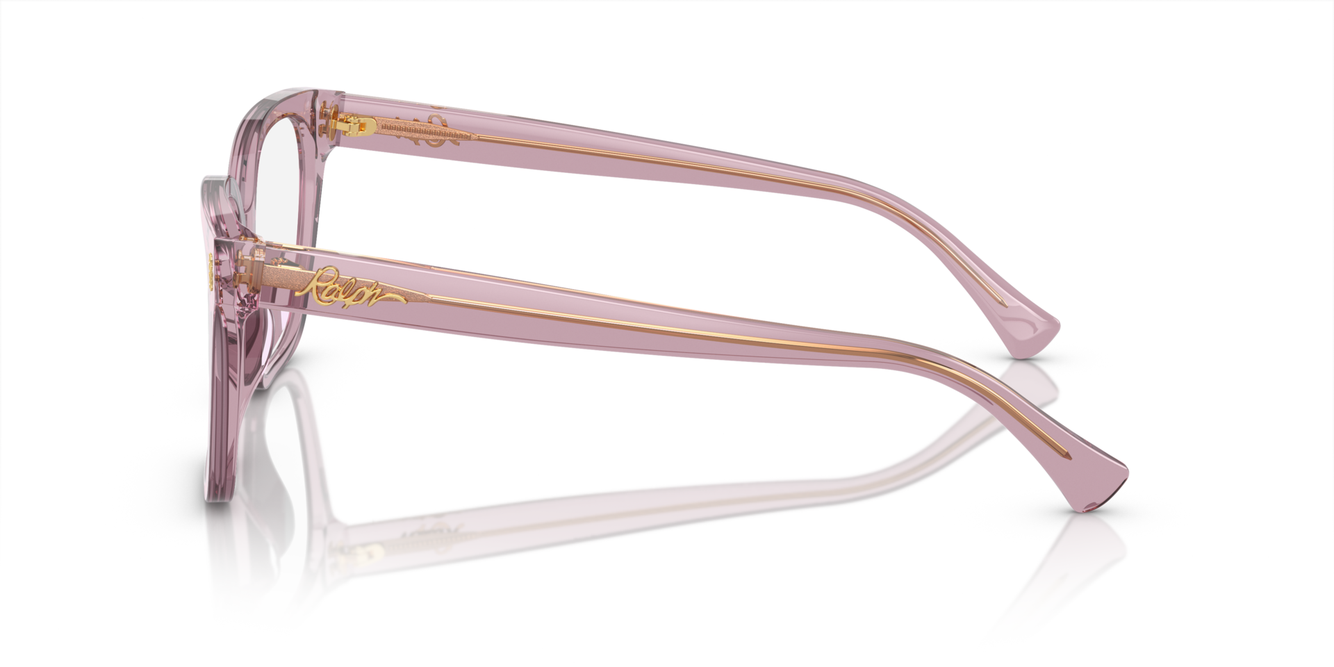 RA7158U Shiny Transparent Violet AcetatEyeglass Frames von B24, Seitenansicht