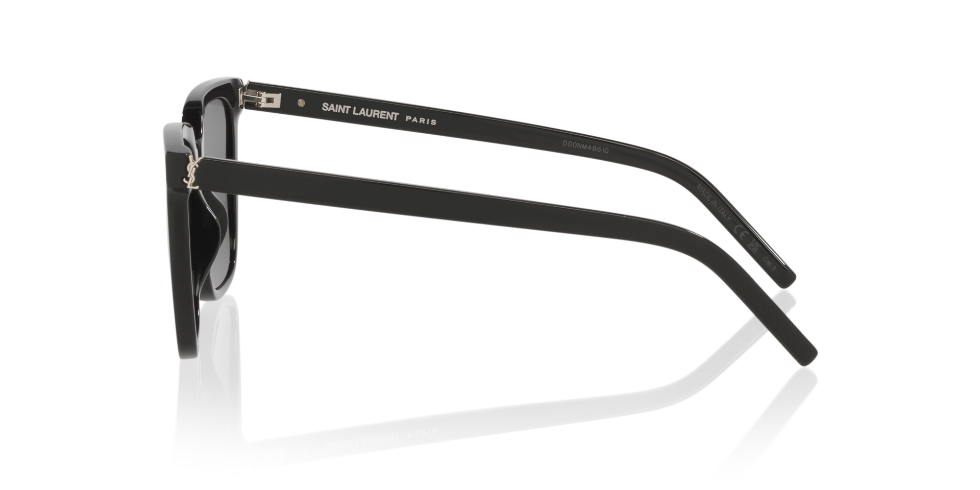 SL M146 Zwart AcetaatSunglass Frames van B24, Zijaanzicht