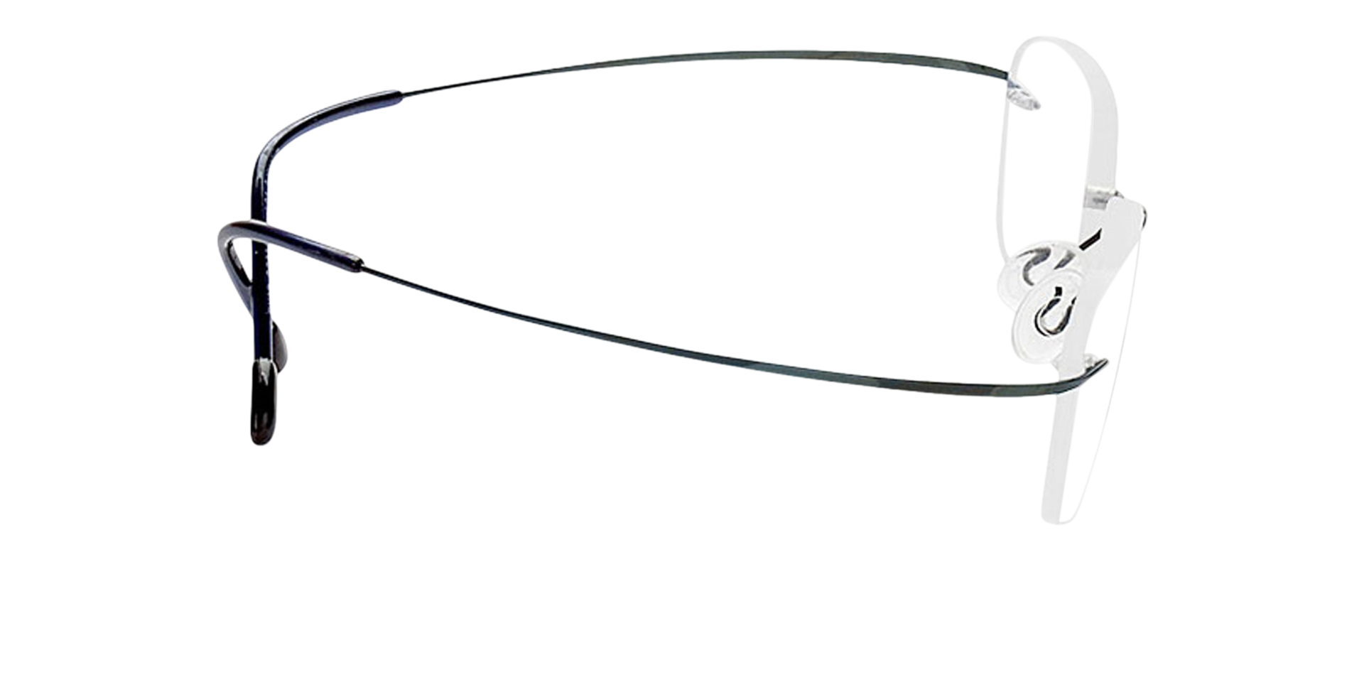 Mackay Blauw TitaanEyeglass Frames van B24, Zijaanzicht
