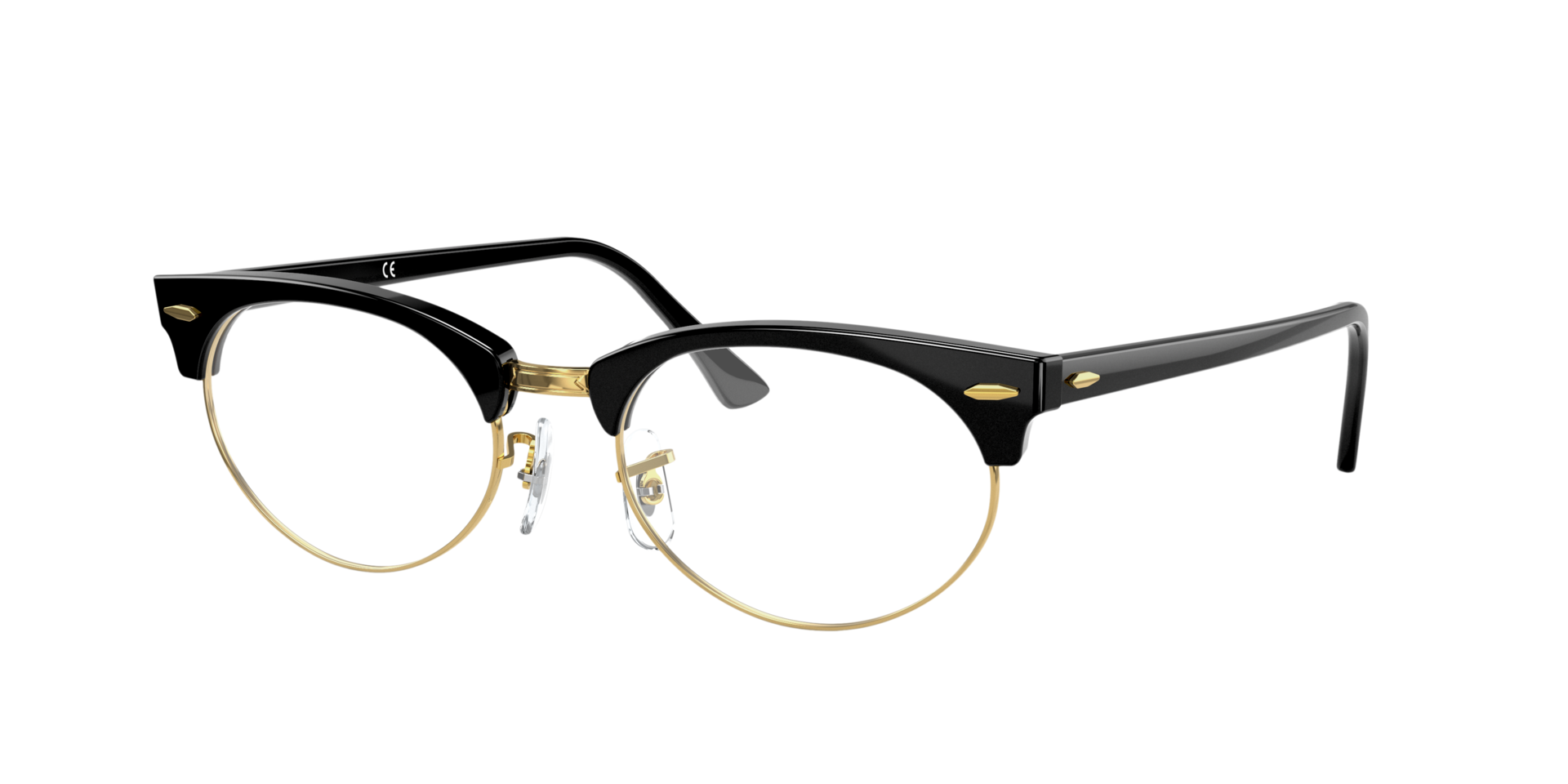 RB3946V Zwart AcetaatEyeglass Frames van B24, Hoekweergave
