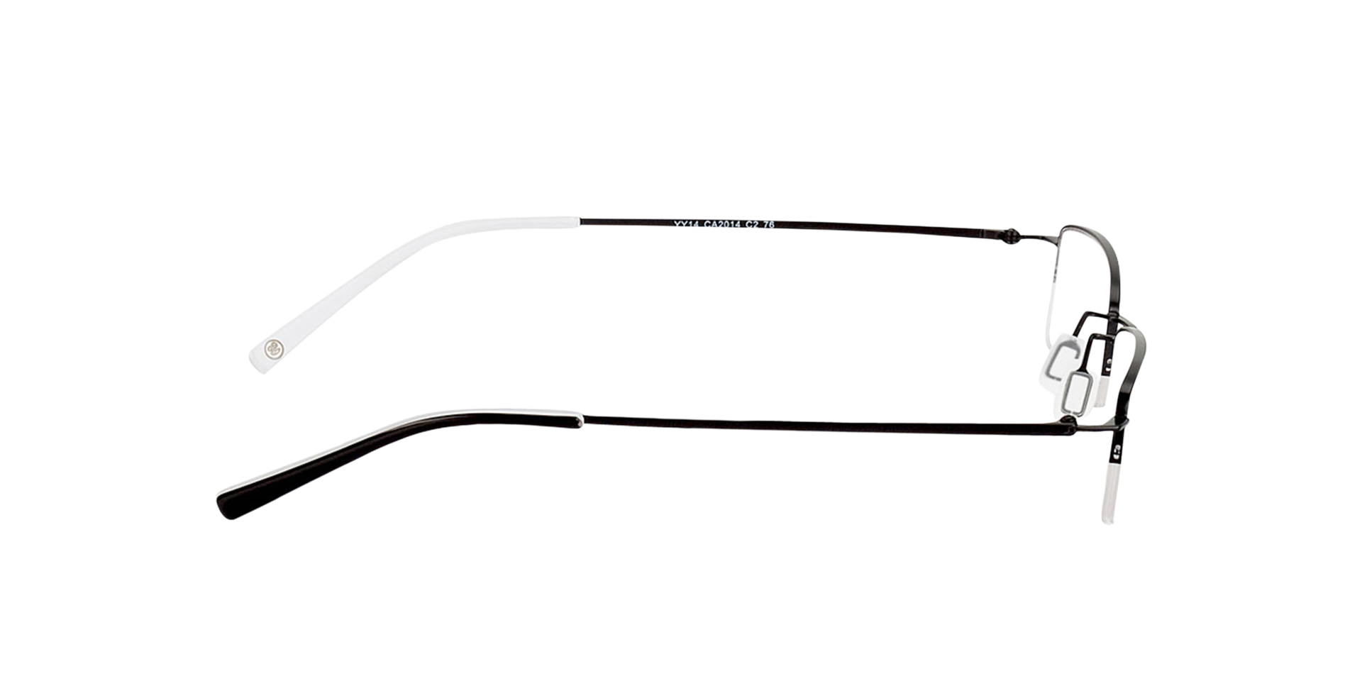 Exeter Zwart MetaalEyeglass Frames van B24, Zijaanzicht