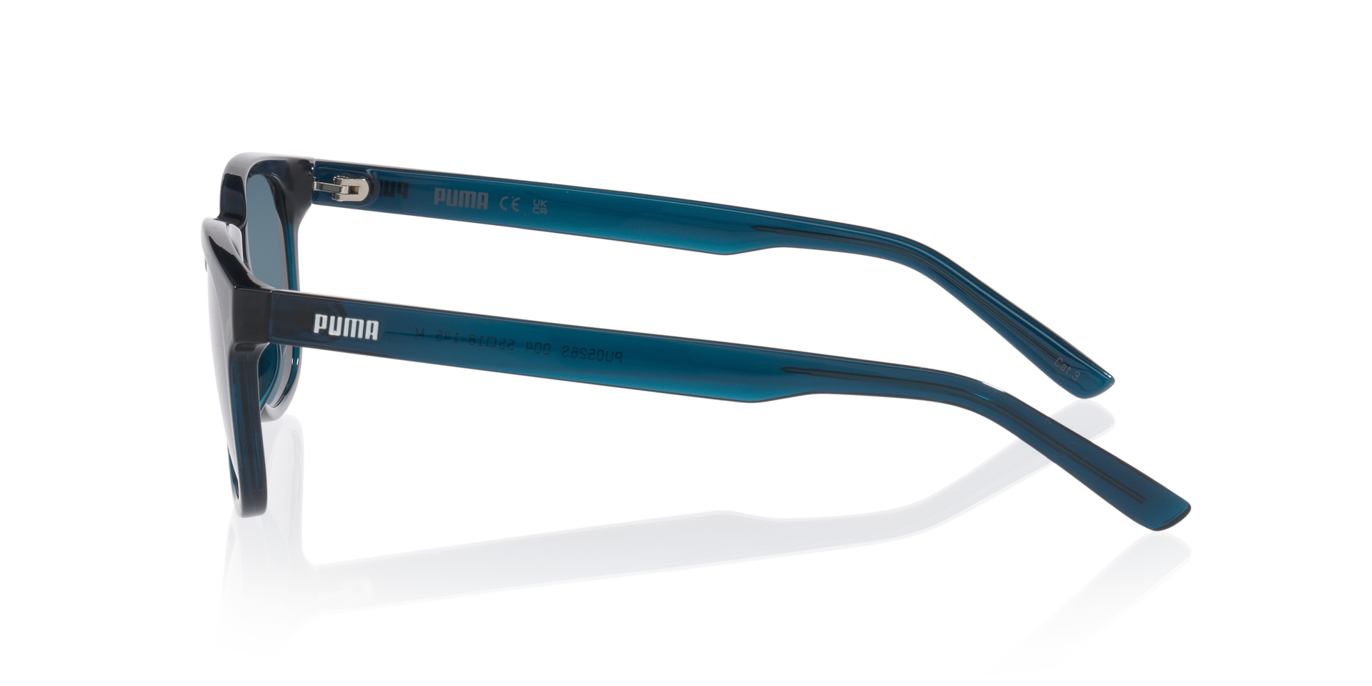 Pu0526S Blauw KunststofSunglass Frames van B24, Zijaanzicht