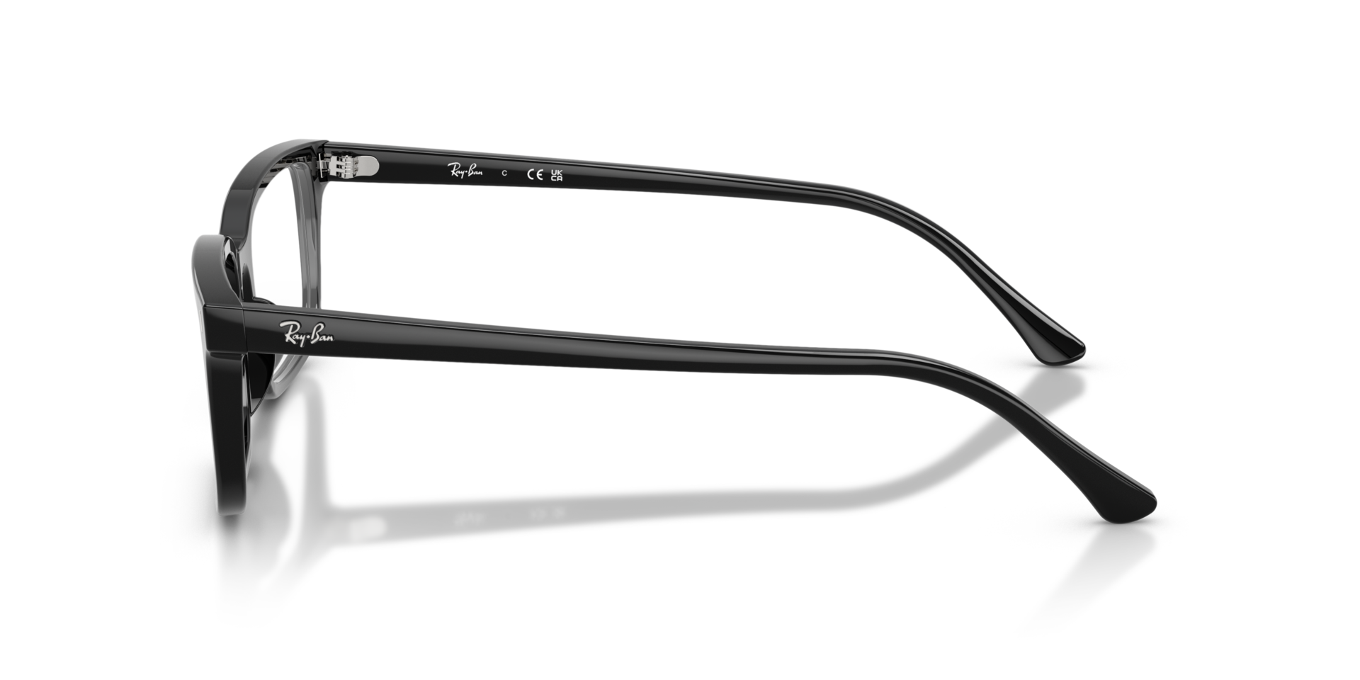 RB5445 Zwart AcetaatEyeglass Frames van B24, Zijaanzicht