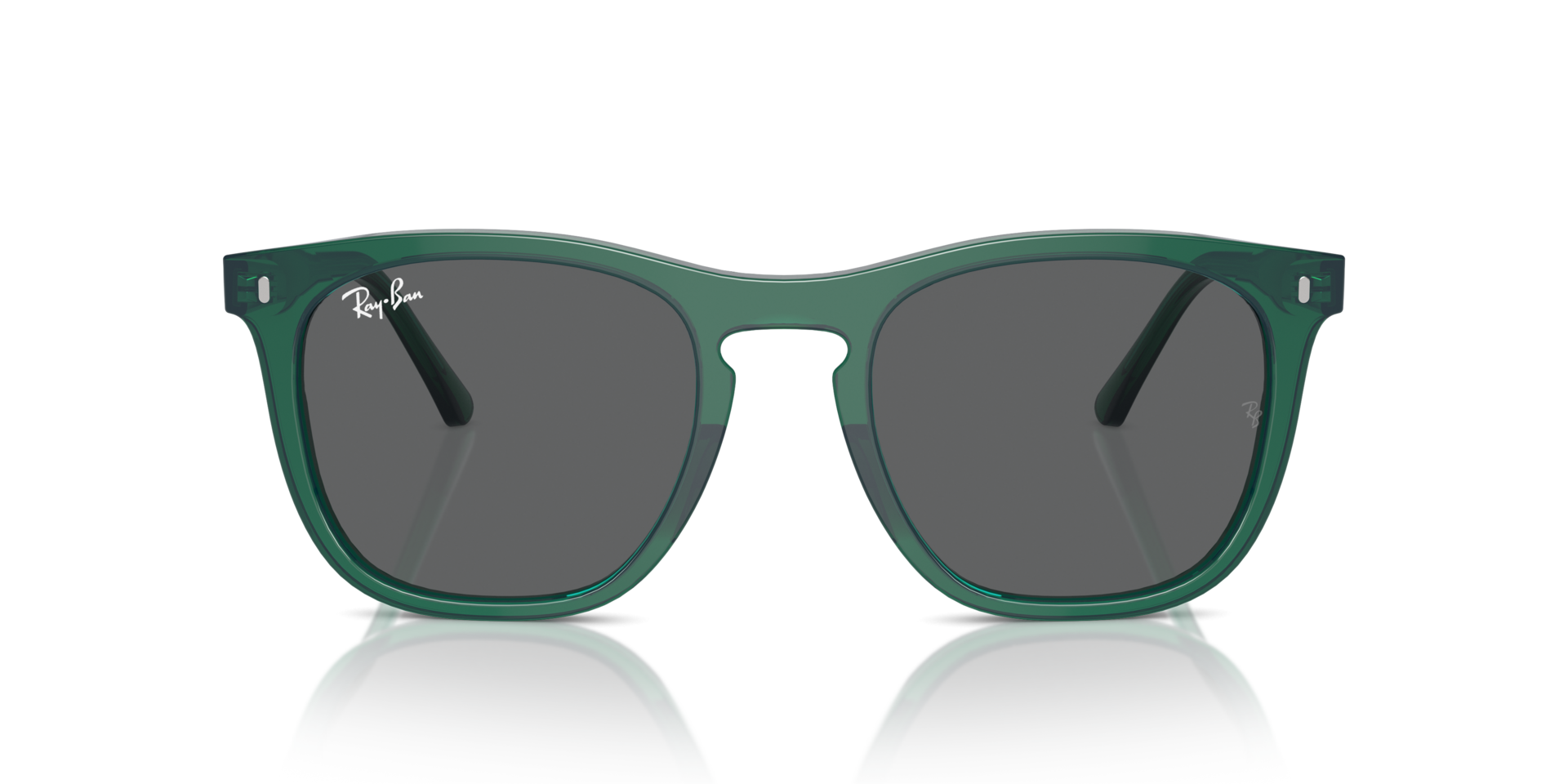 RB2210 Transparant groen KunststofSunglass Frames van B24, Vooraanzicht