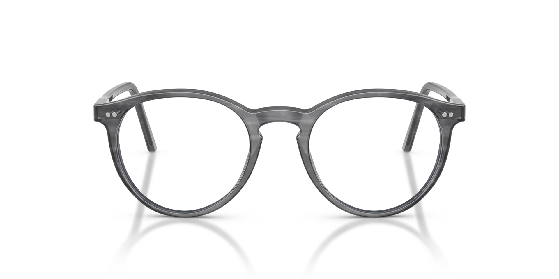 PH2083 Shiny Striped Grey AcetatEyeglass Frames von B24, Vorderansicht