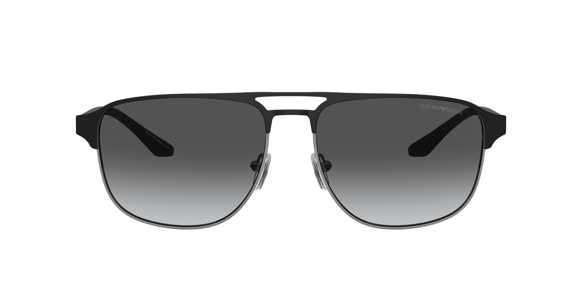 EA2144 Mat staalgrijs & zwart MetaalSunglass Frames van B24, met getinte lenzen