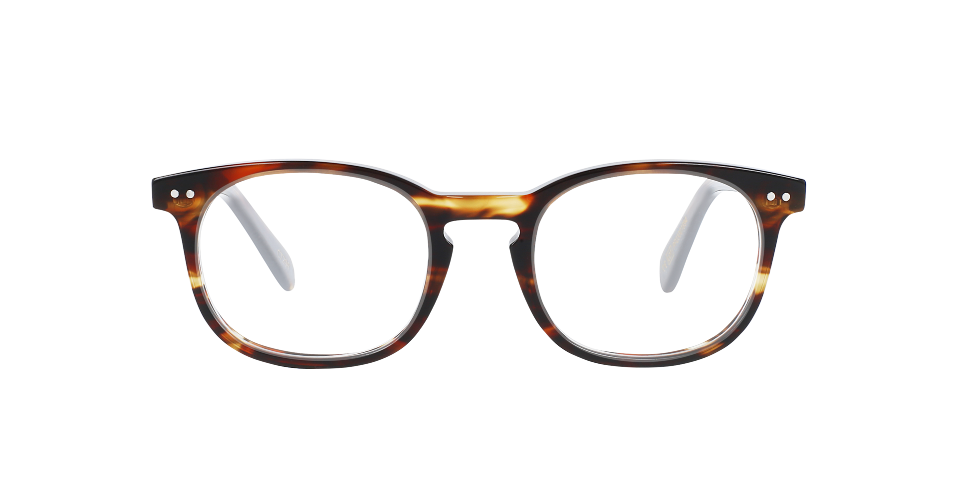 Clark Classic Tortoise AcetatEyeglass Frames von B24, Vorderansicht