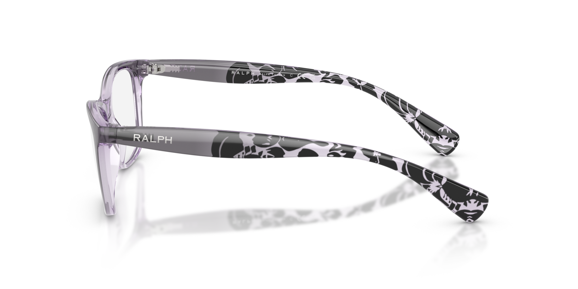 RA7071 Shiny Gradient Grey KunststofEyeglass Frames van B24, Zijaanzicht