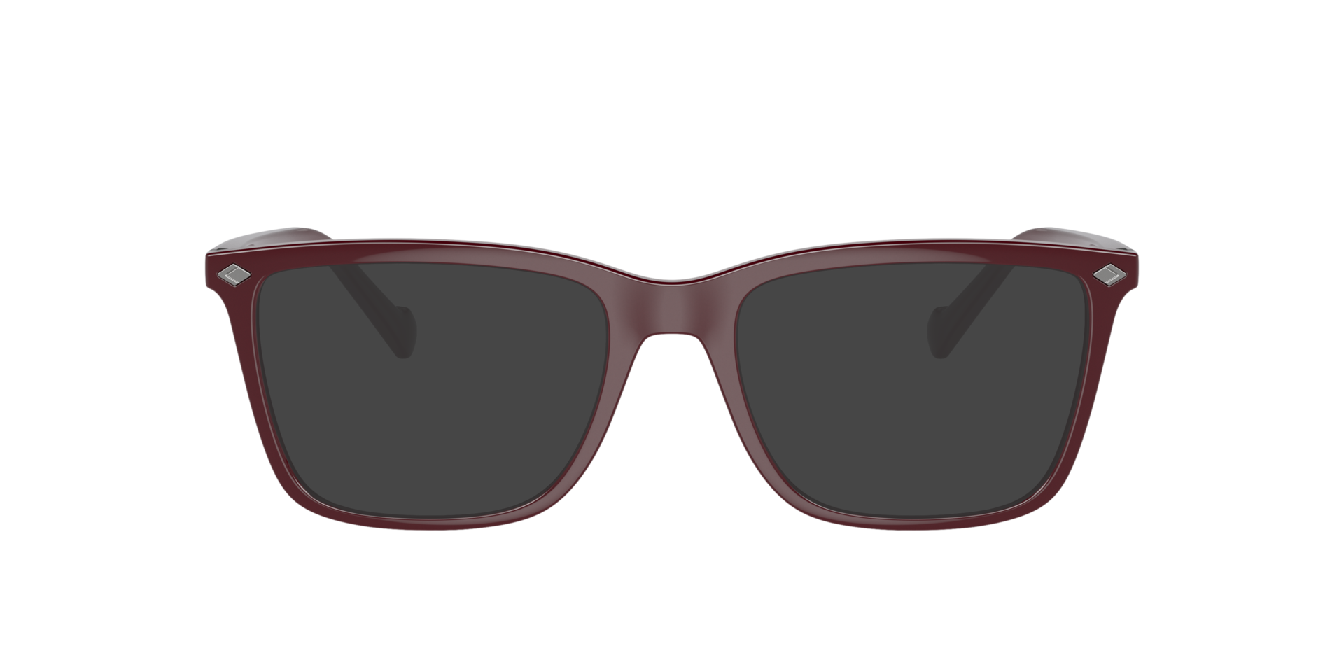 VO5492 Full Wine Red KunststofEyeglass Frames van B24, met getinte lenzen