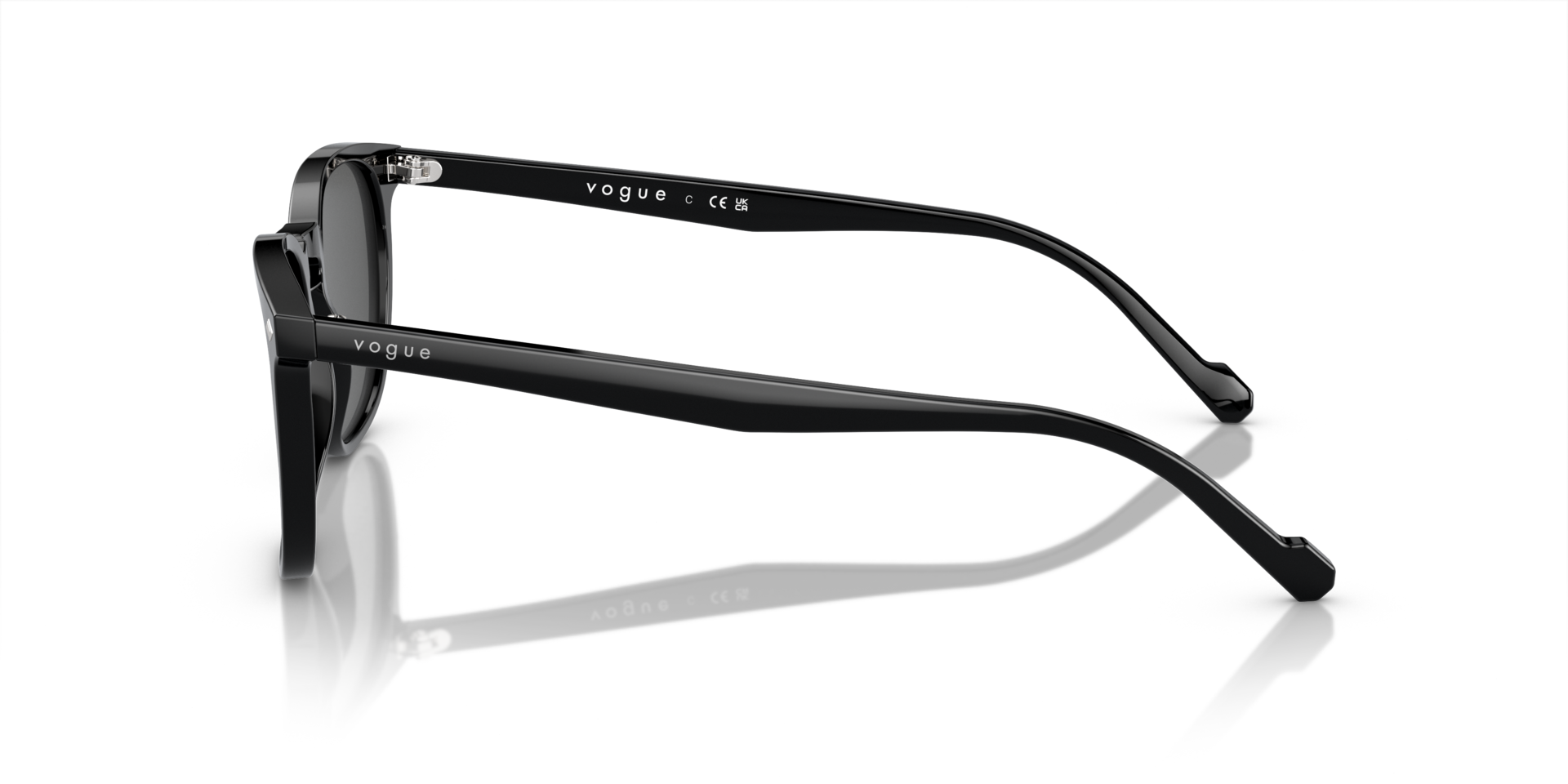 VO5328S Schwarz AcetatSunglass Frames von B24, Seitenansicht