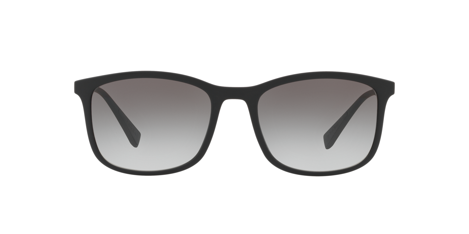 PS 01TS Zwart rubber KunststofSunglass Frames van B24, Vooraanzicht