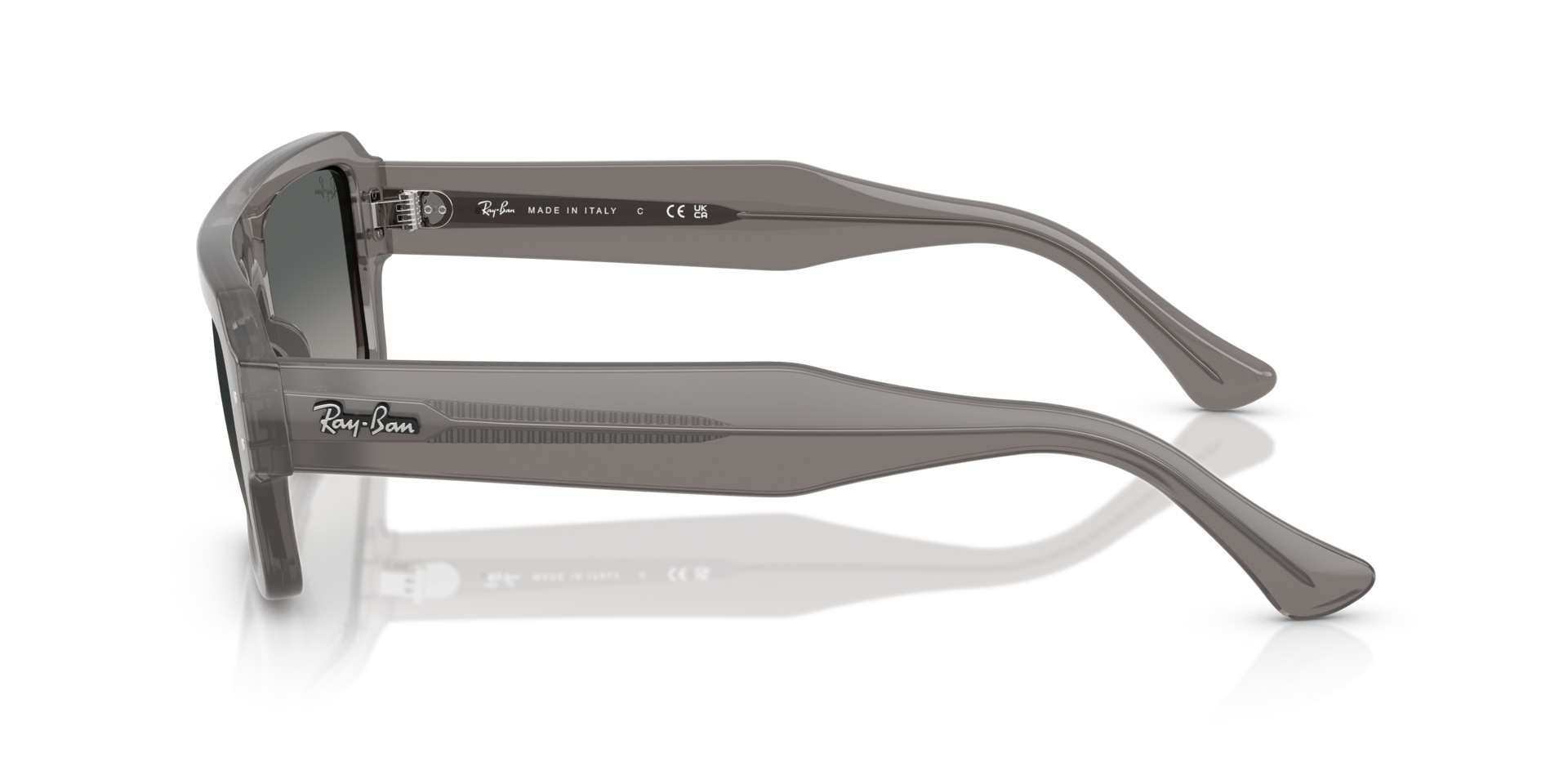 RB4454 Transparant grijs KunststofSunglass Frames van B24, Zijaanzicht