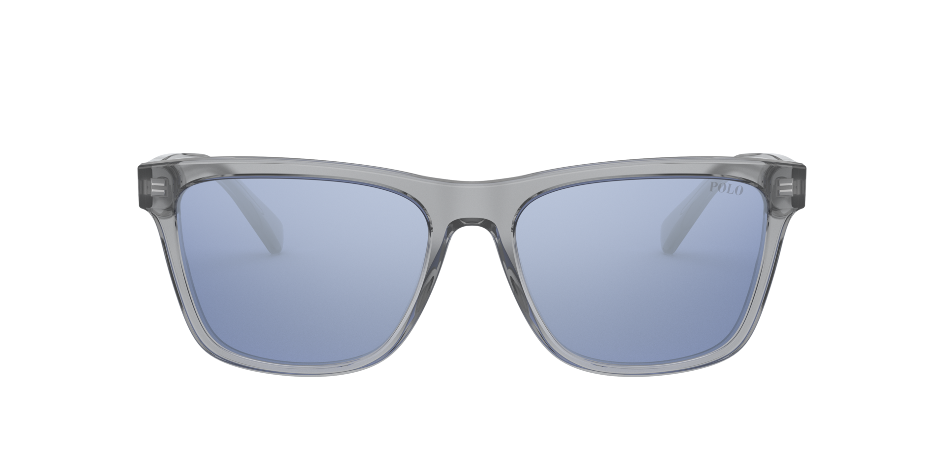 PH4167 Glänzendes transparentes Grau AcetatSunglass Frames von B24, Vorderansicht
