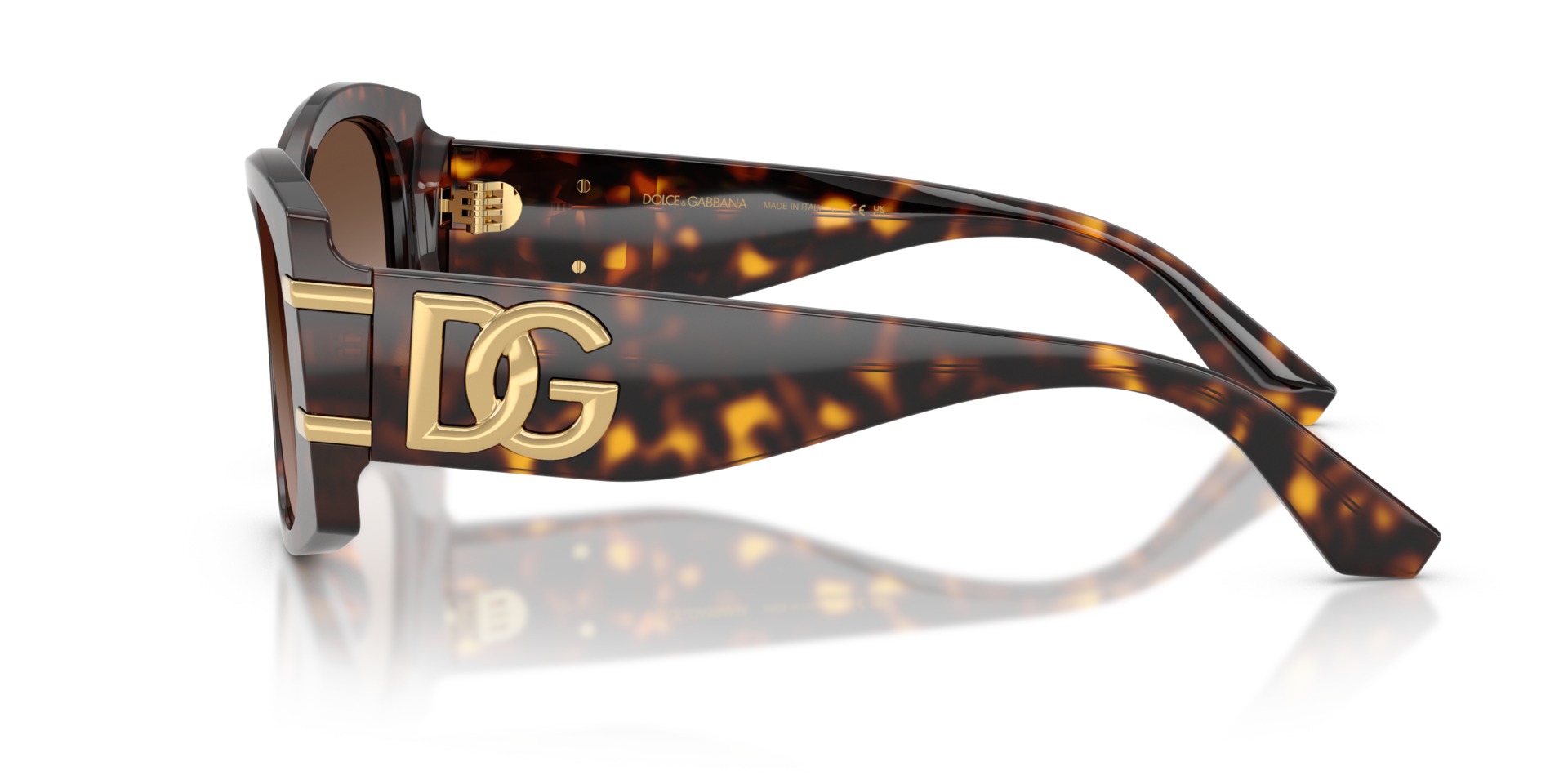 DG4501 Havana AcetaatSunglass Frames van B24, Zijaanzicht