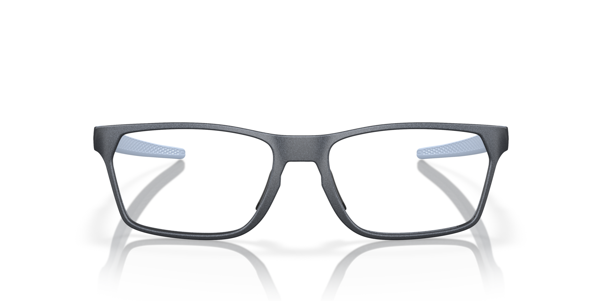 Hex Jector Mat blauw staal KunststofEyeglass Frames van B24, Vooraanzicht