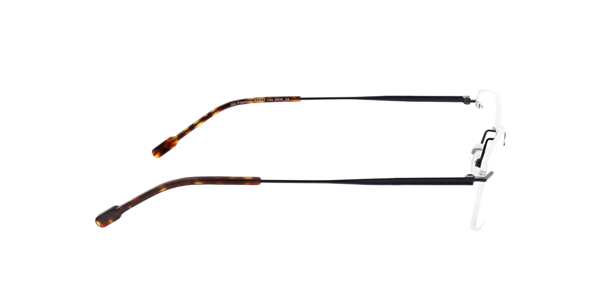 Freetown Mattblau MetallEyeglass Frames von B24, Seitenansicht