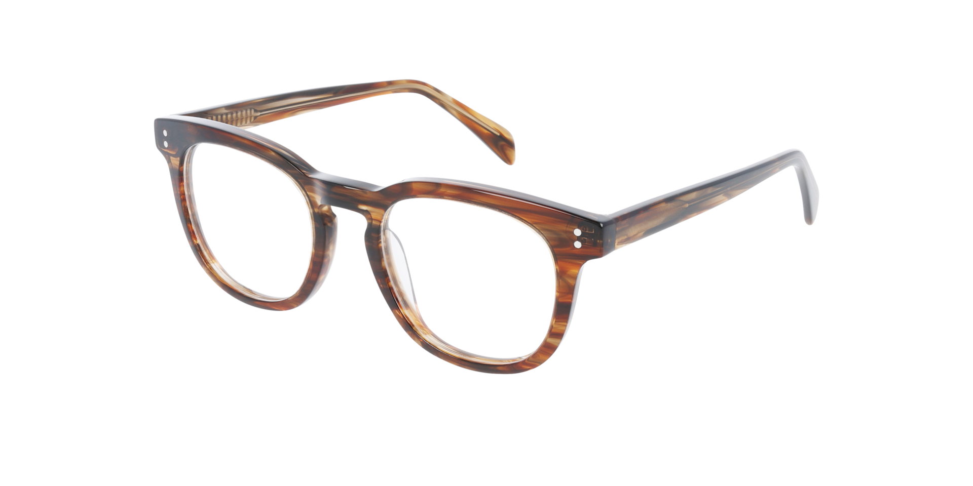 Blake CT Brown Horizon AcetatEyeglass Frames von B24, Dreiviertelansicht