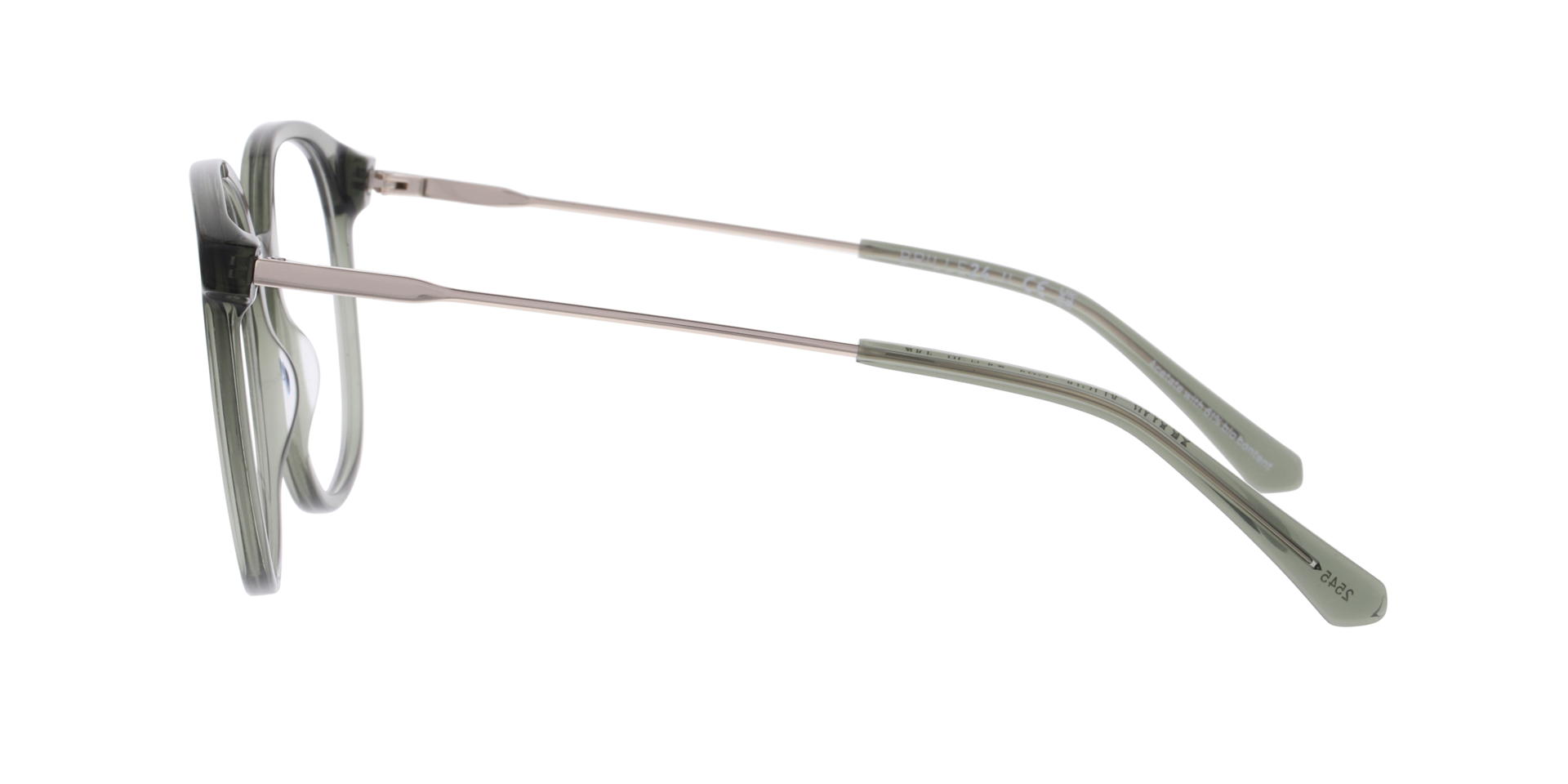 Alicia Crystal Grün AcetatEyeglass Frames von B24, Seitenansicht