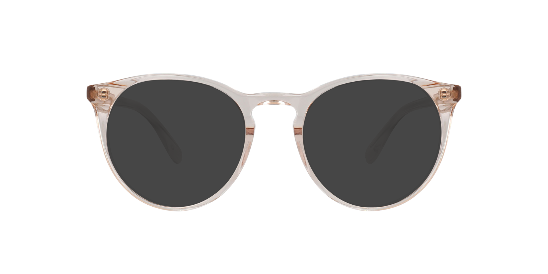 Grande Rotondo Crystal Peach AcetaatEyeglass Frames van B24, met getinte lenzen