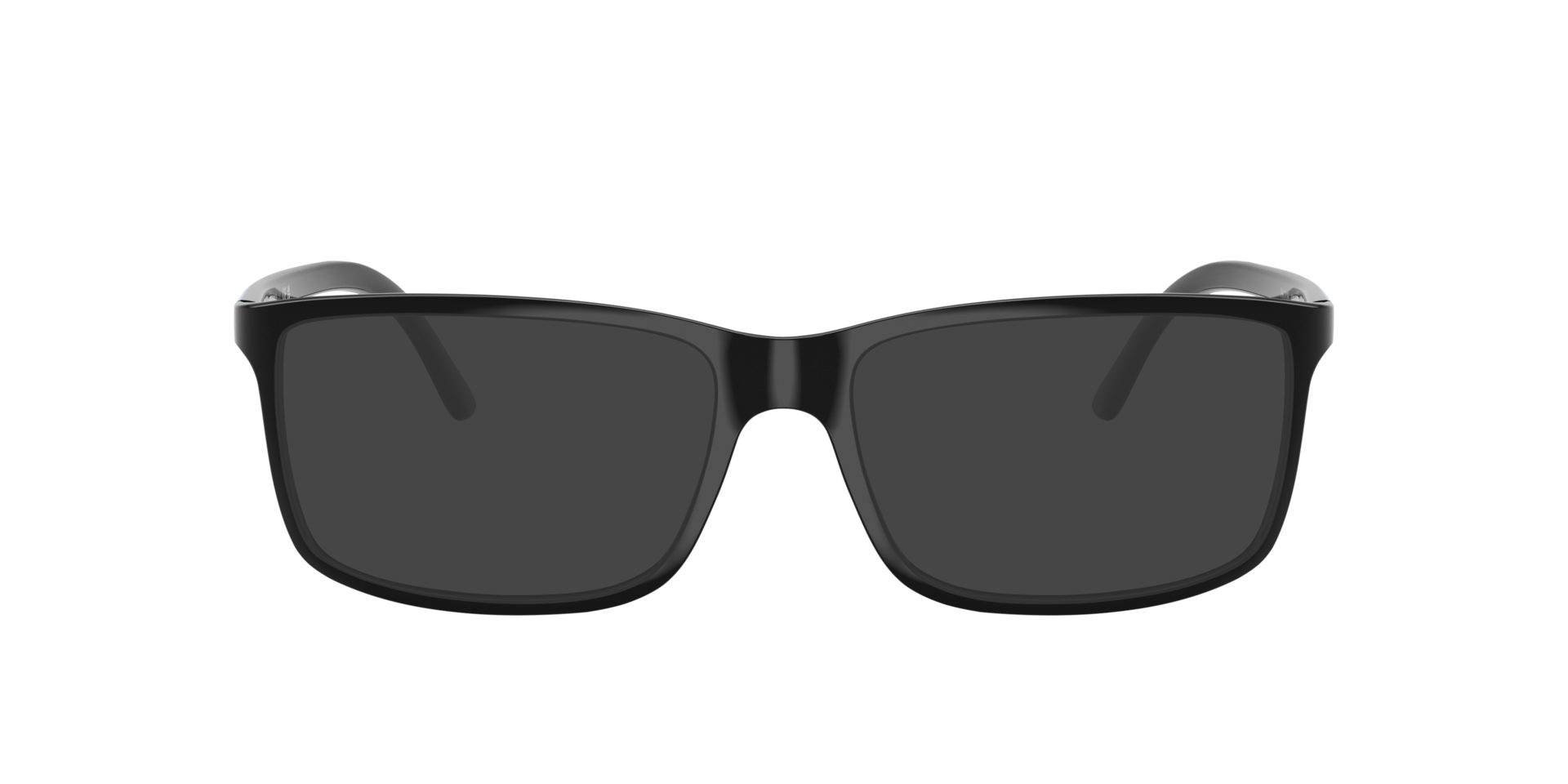 PH2126 Glanzend zwart KunststofEyeglass Frames van B24, met getinte lenzen