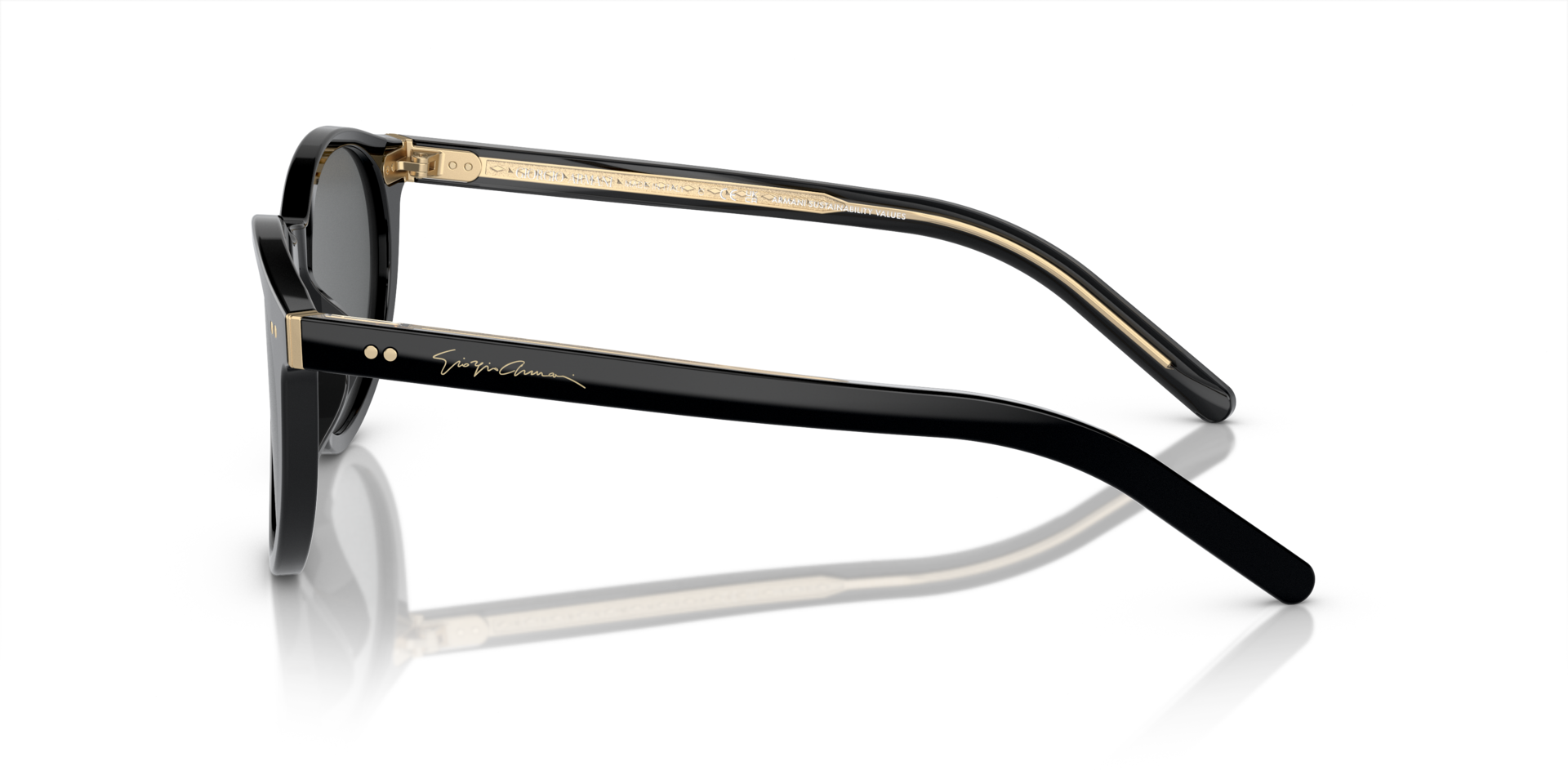 AR8199U Zwart AcetaatSunglass Frames van B24, Zijaanzicht