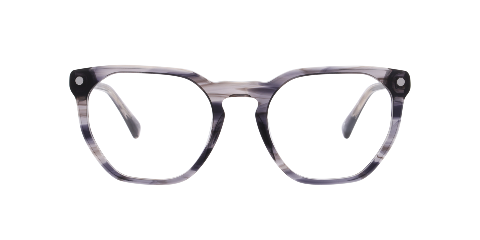 Mirevalo Horn Grey AcetatEyeglass Frames von B24, Vorderansicht