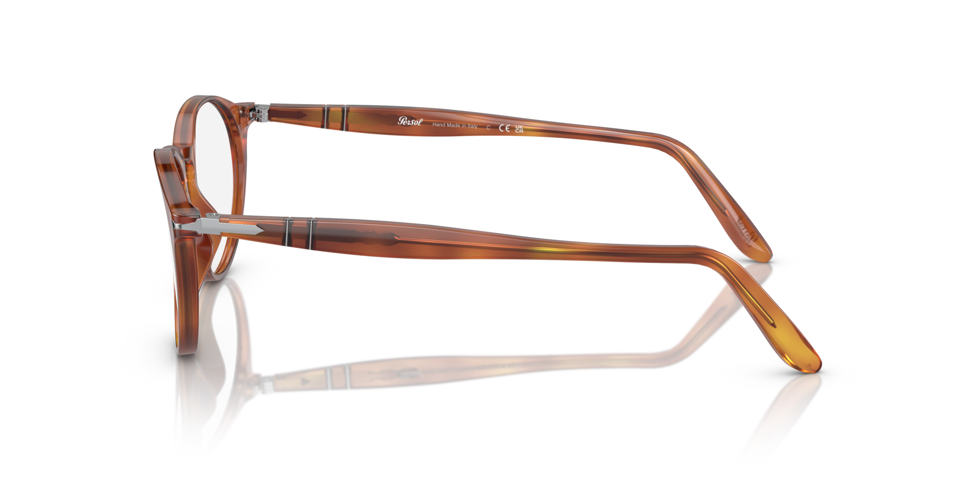 PO3092V Terra Di Siena AcetatEyeglass Frames von B24, Seitenansicht
