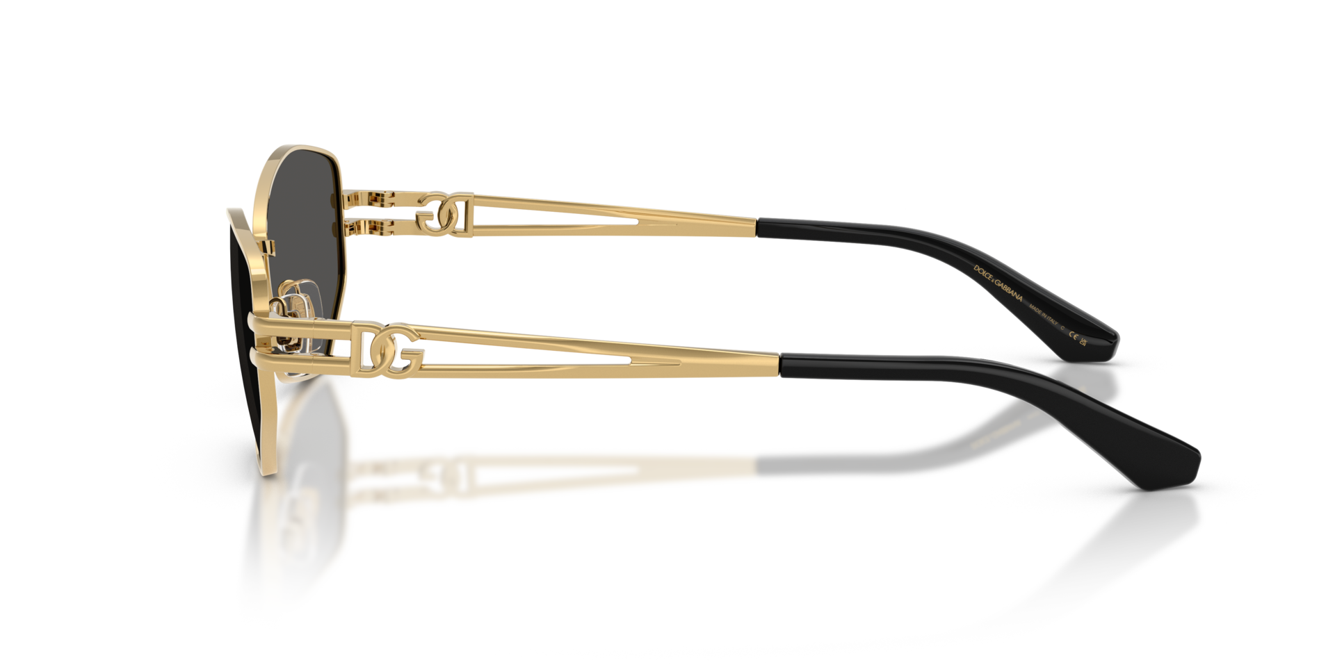 DG2338 Goud MetaalSunglass Frames van B24, Zijaanzicht