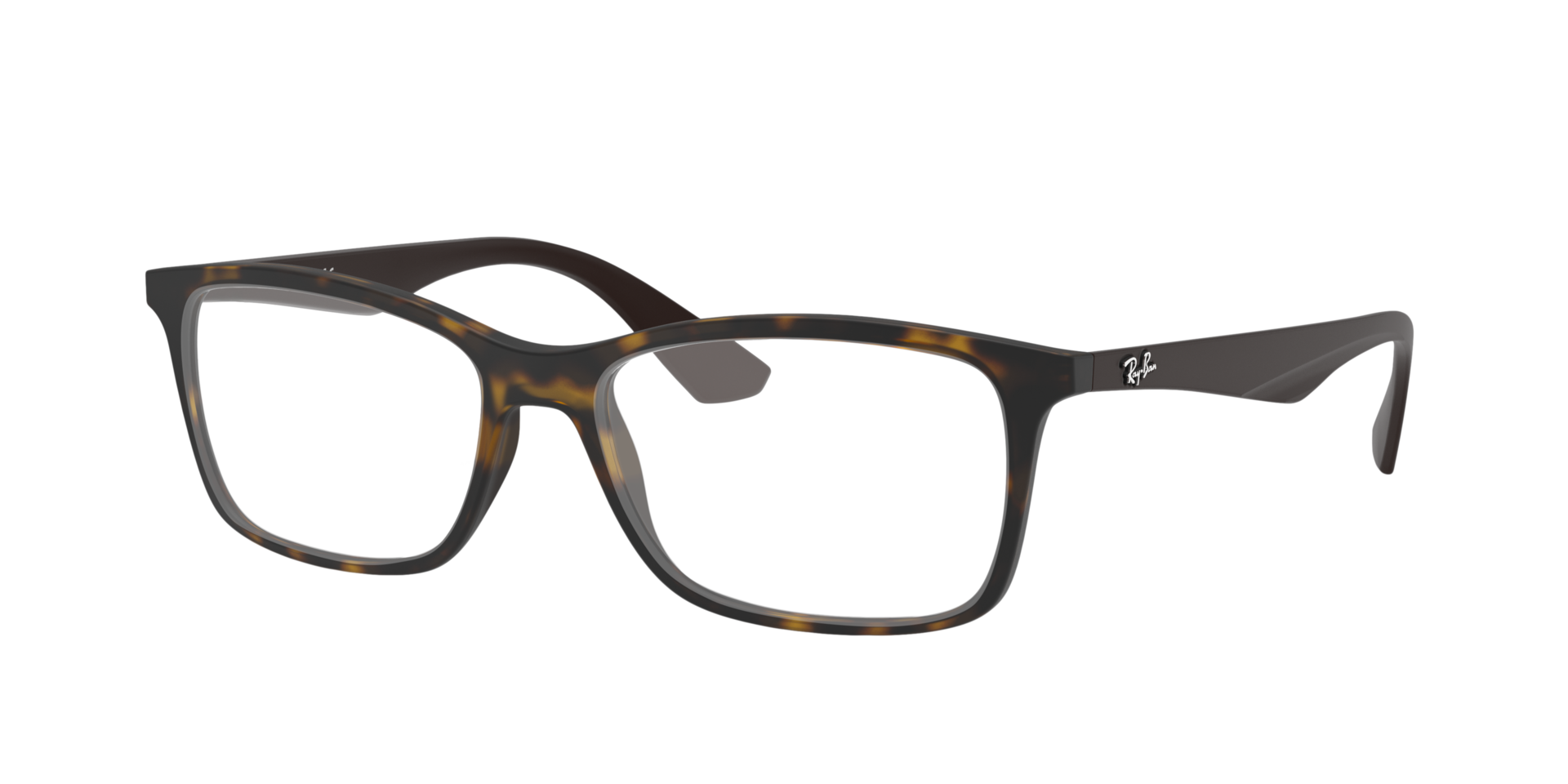 RB7047 Havana KunststofEyeglass Frames van B24, Hoekweergave
