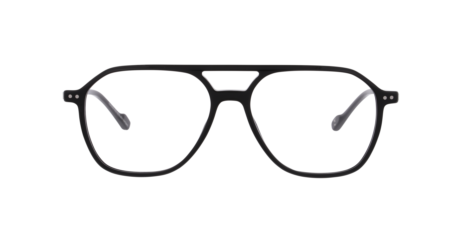Beau Zwart AcetaatEyeglass Frames van B24, Vooraanzicht