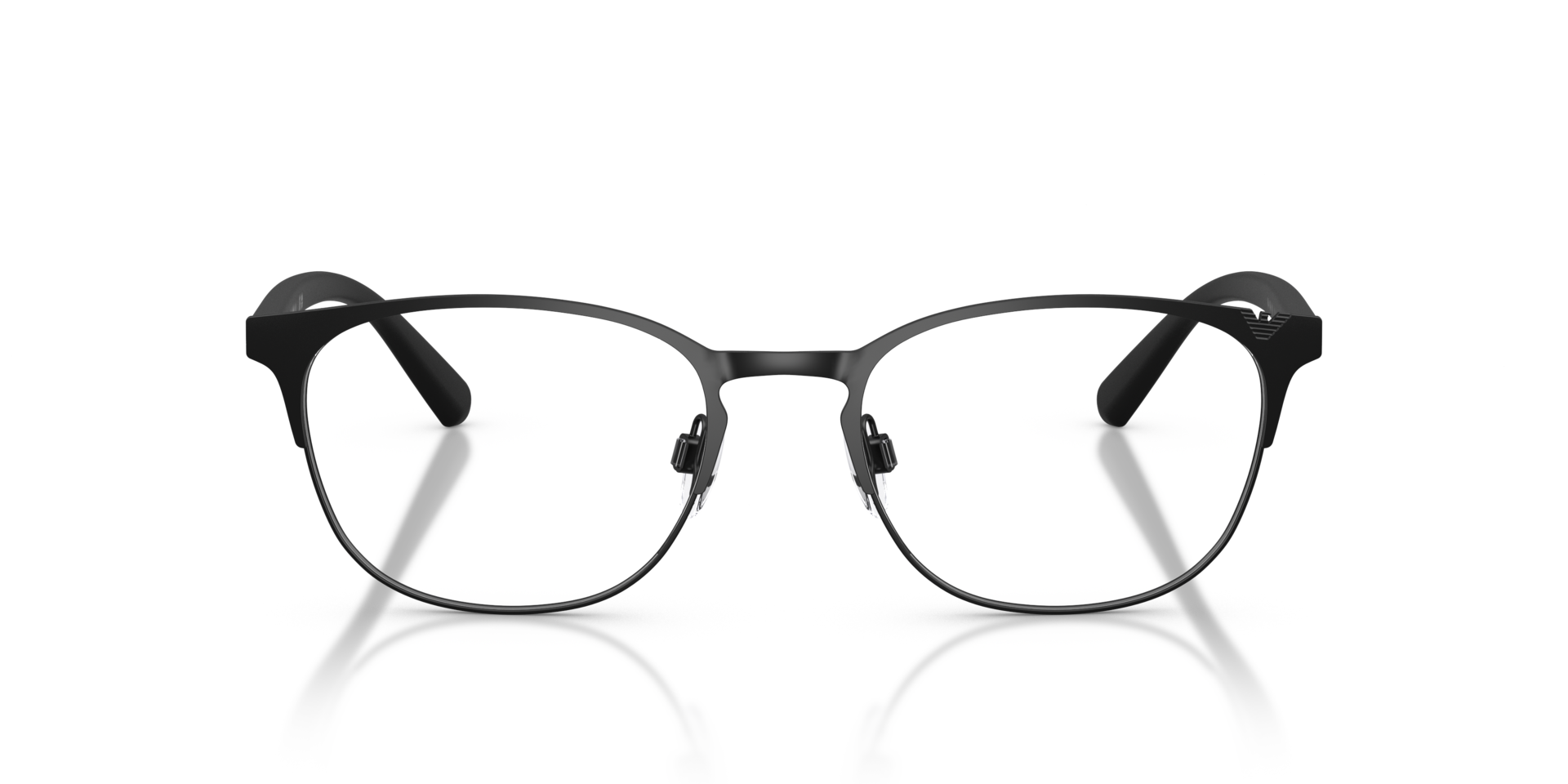 EA1059 Matt Schwarz MetallEyeglass Frames von B24, Vorderansicht