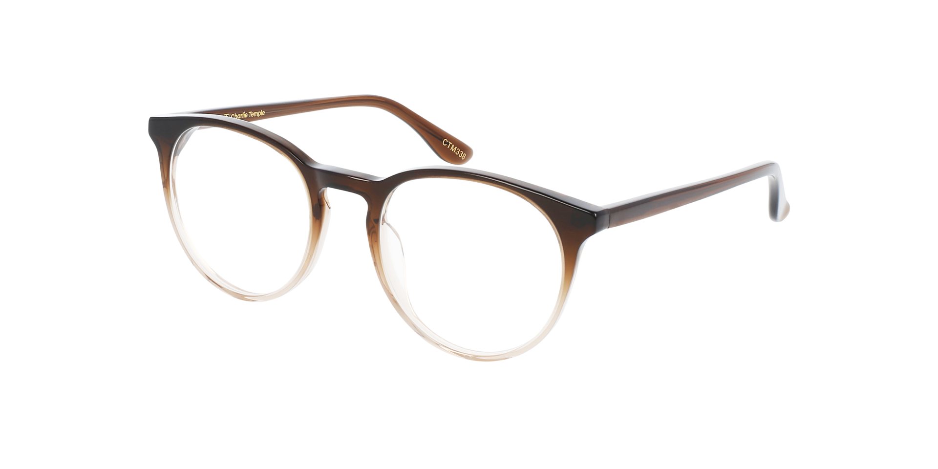 Grande Rotondo Espresso AcetaatEyeglass Frames van B24, Hoekweergave