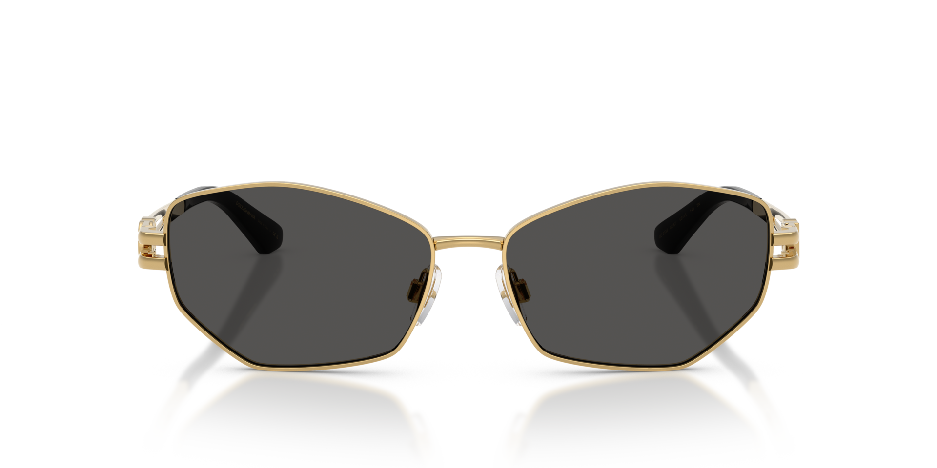 DG2338 Goud MetaalSunglass Frames van B24, Vooraanzicht