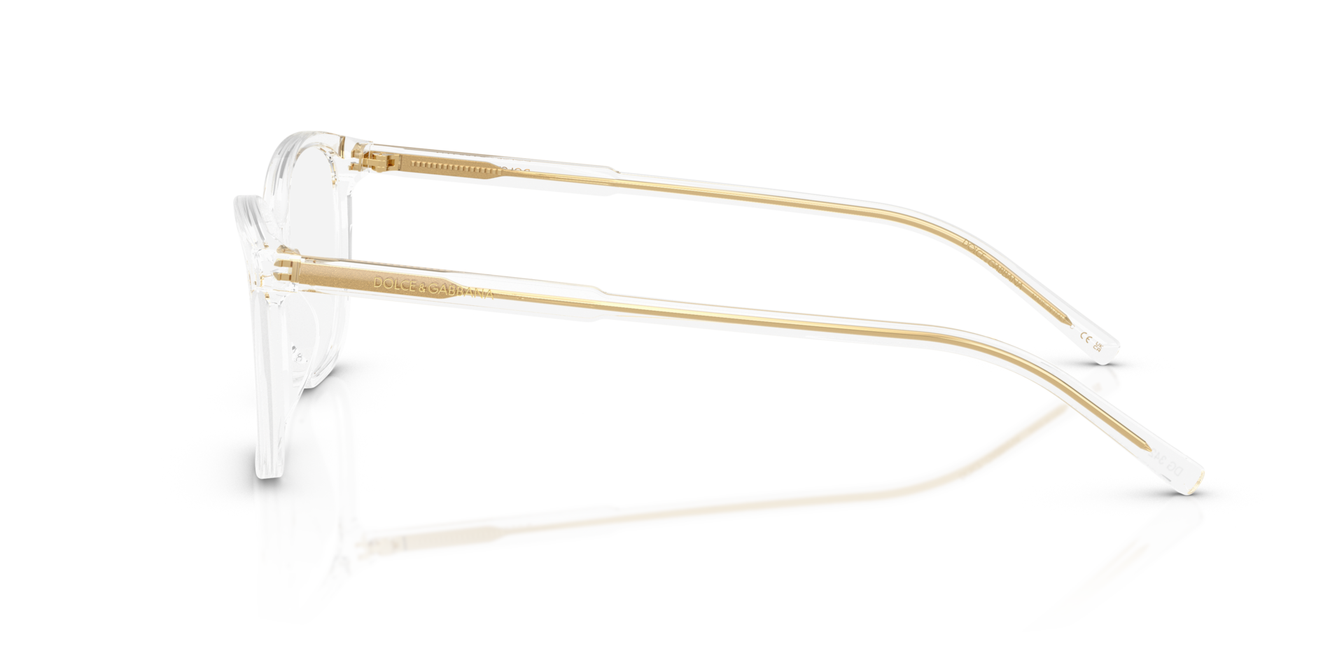 DG3424 Kristal AcetaatEyeglass Frames van B24, Zijaanzicht